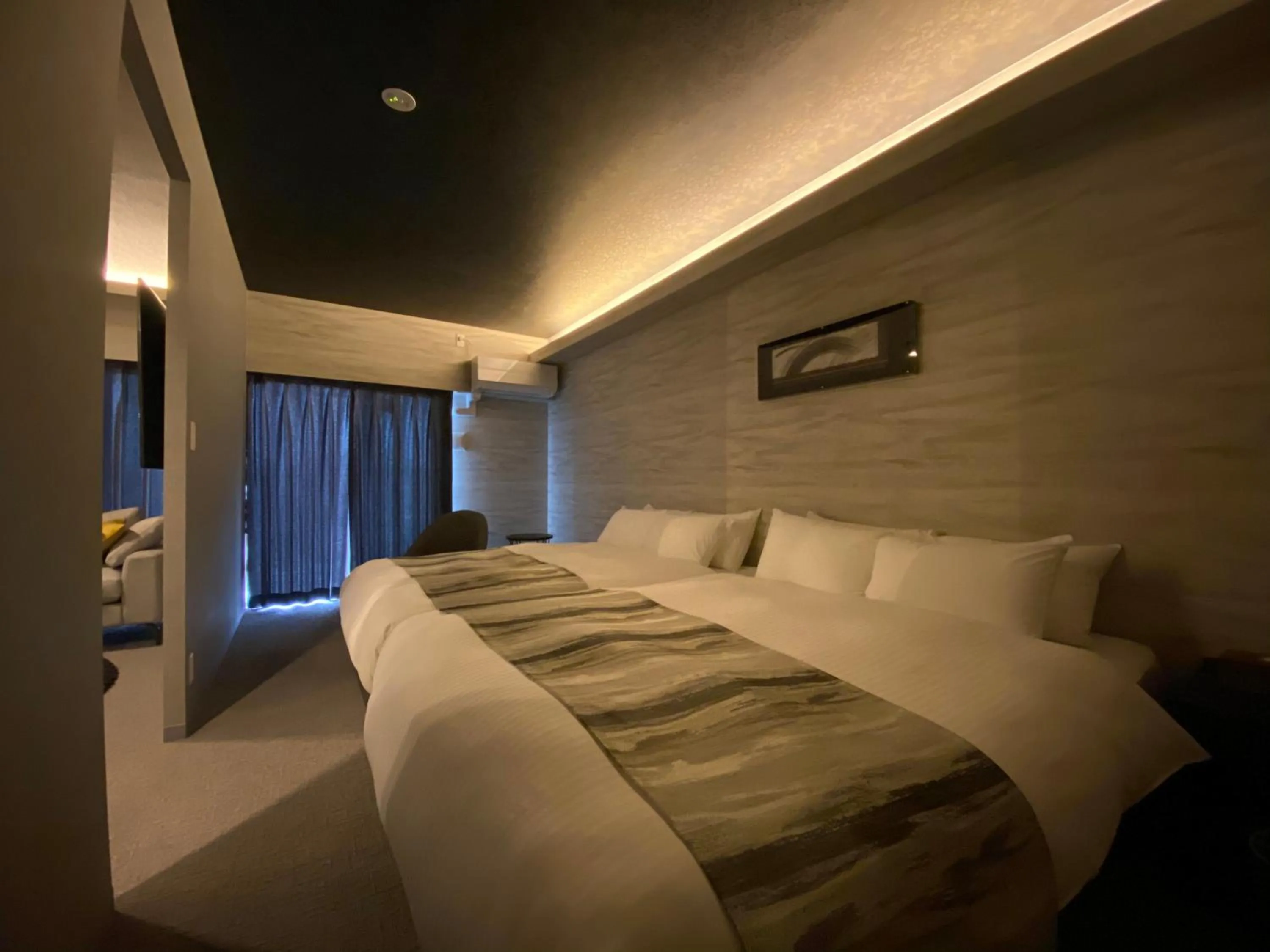 Bed in Randor Residential Hotel Fukuoka Classic