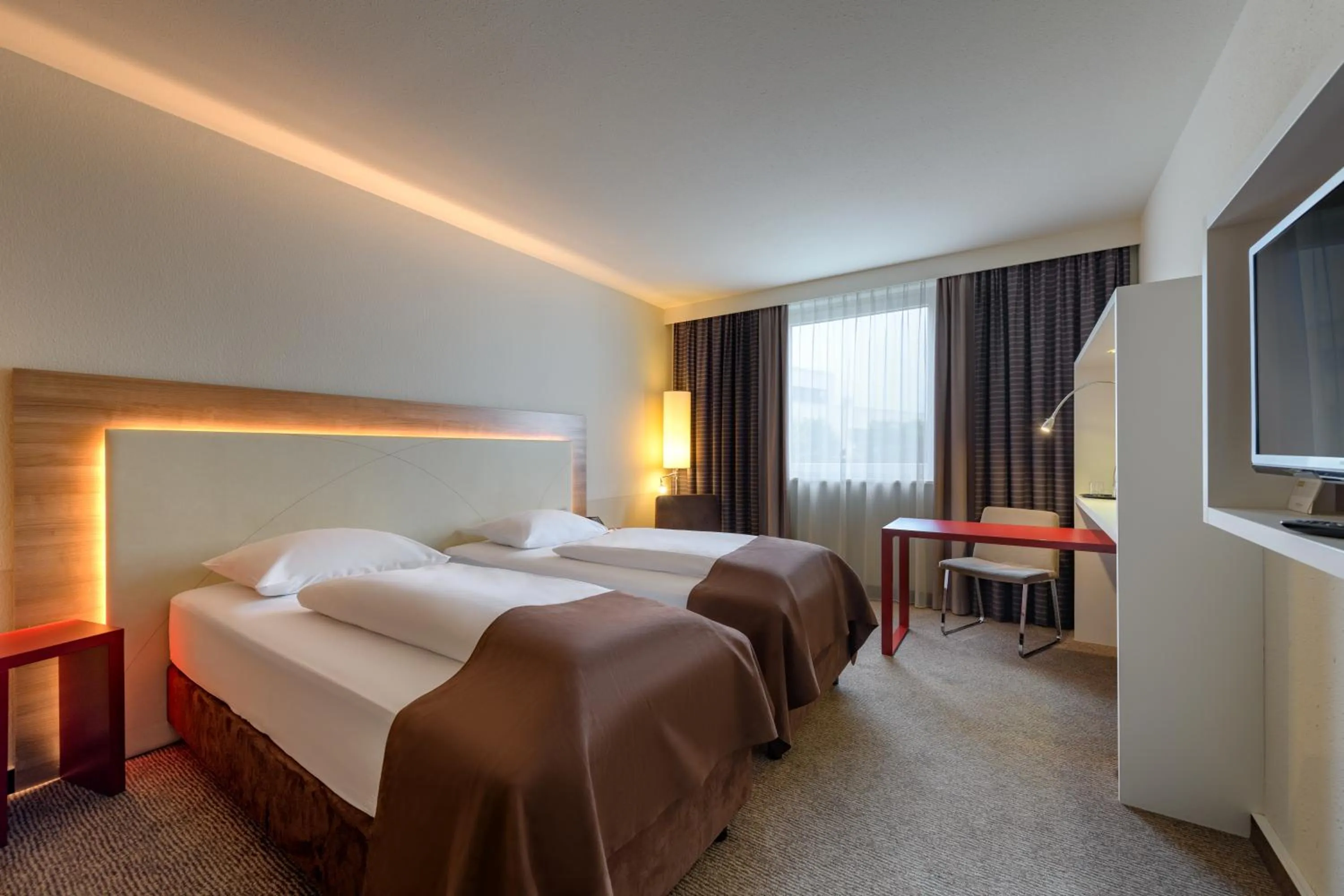 Bed in Mercure Hotel Stuttgart Airport Messe