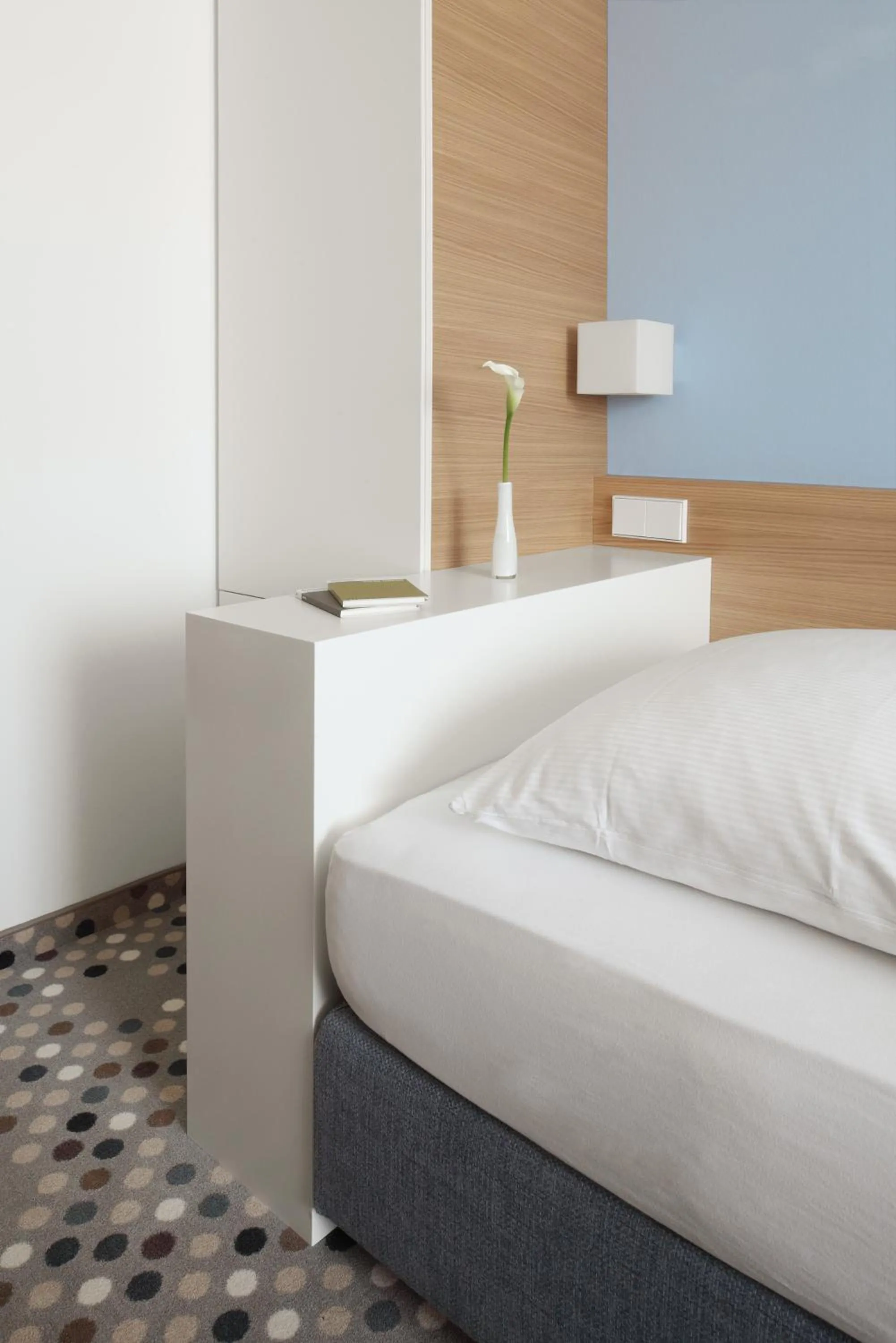 Decorative detail, Bed in Hotel Waldhorn