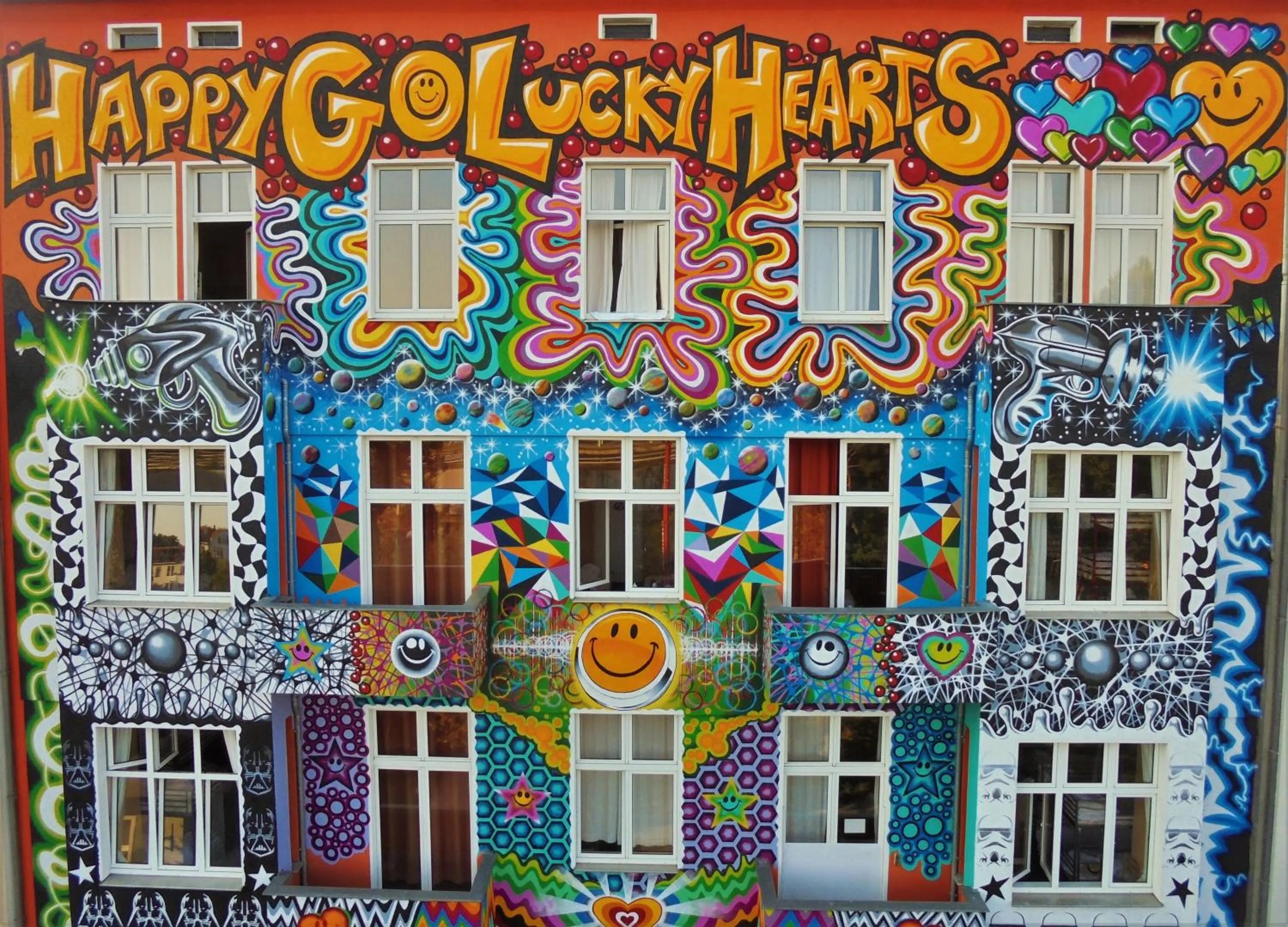Facade/entrance in Happy Go Lucky Hotel + Hostel