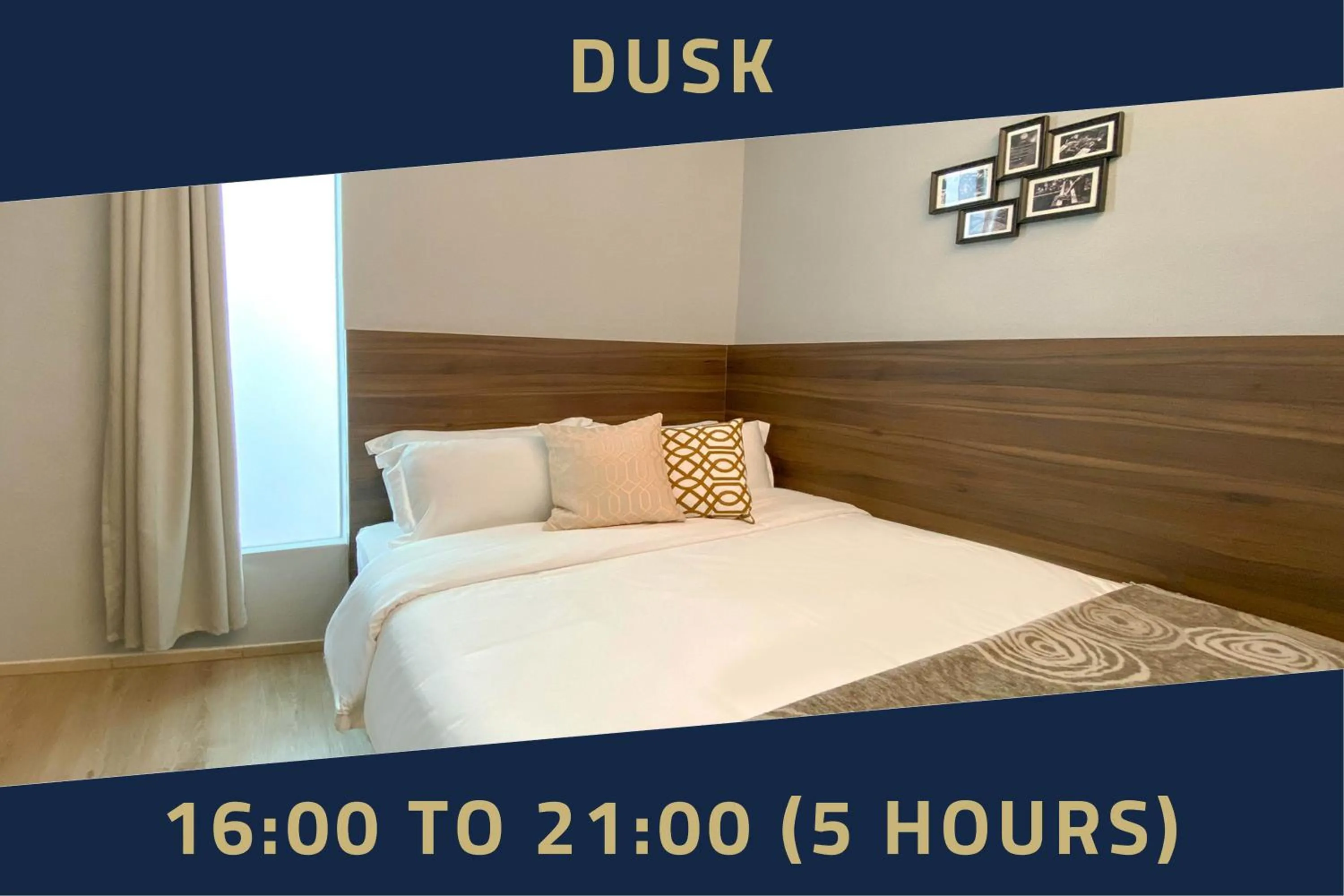Text overlay, Bed in ST Signature Bugis Beach, DAYUSE, 5 Hours, 4PM-9PM