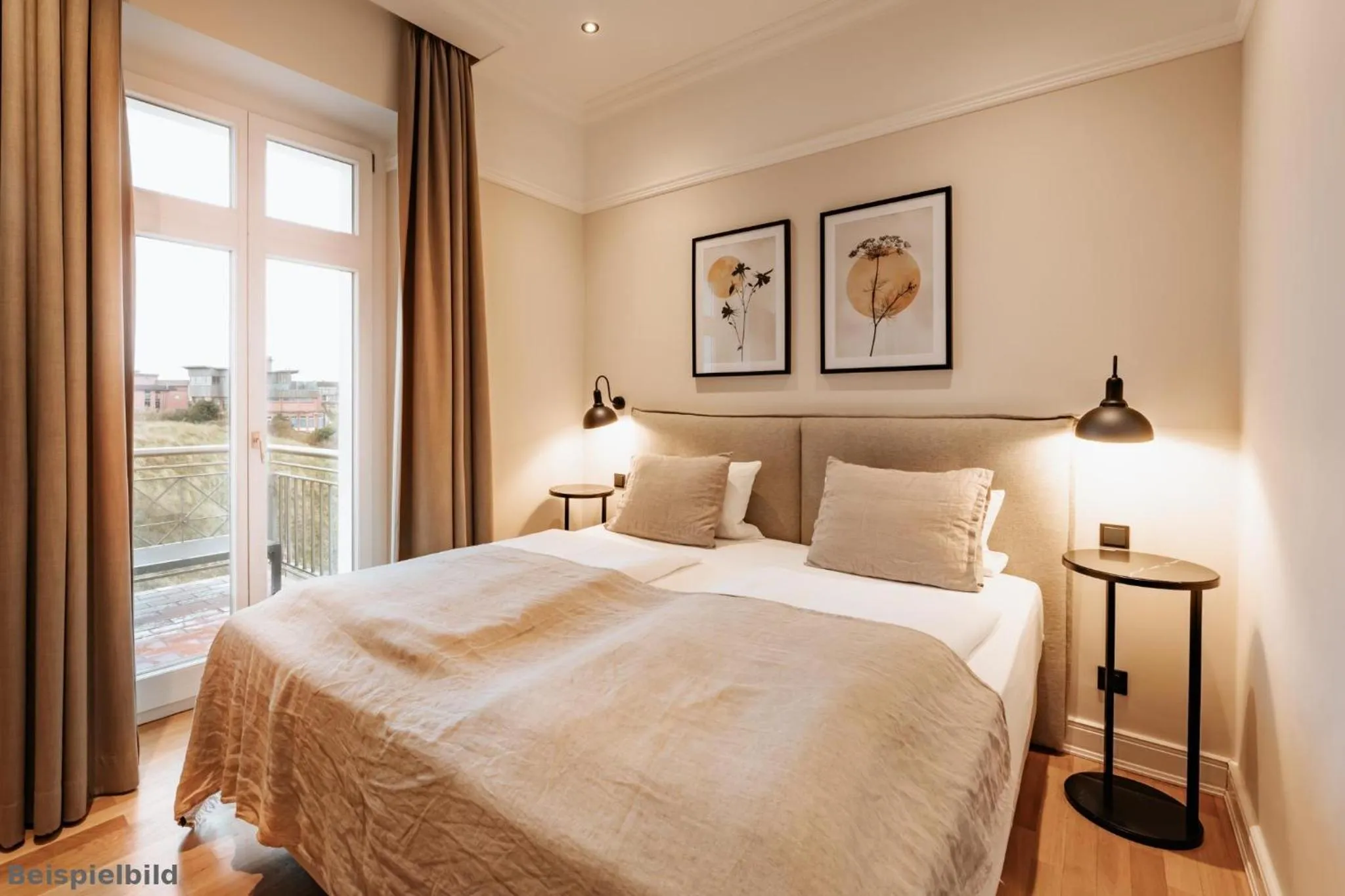 Bed in Strandhotel Kurhaus Juist