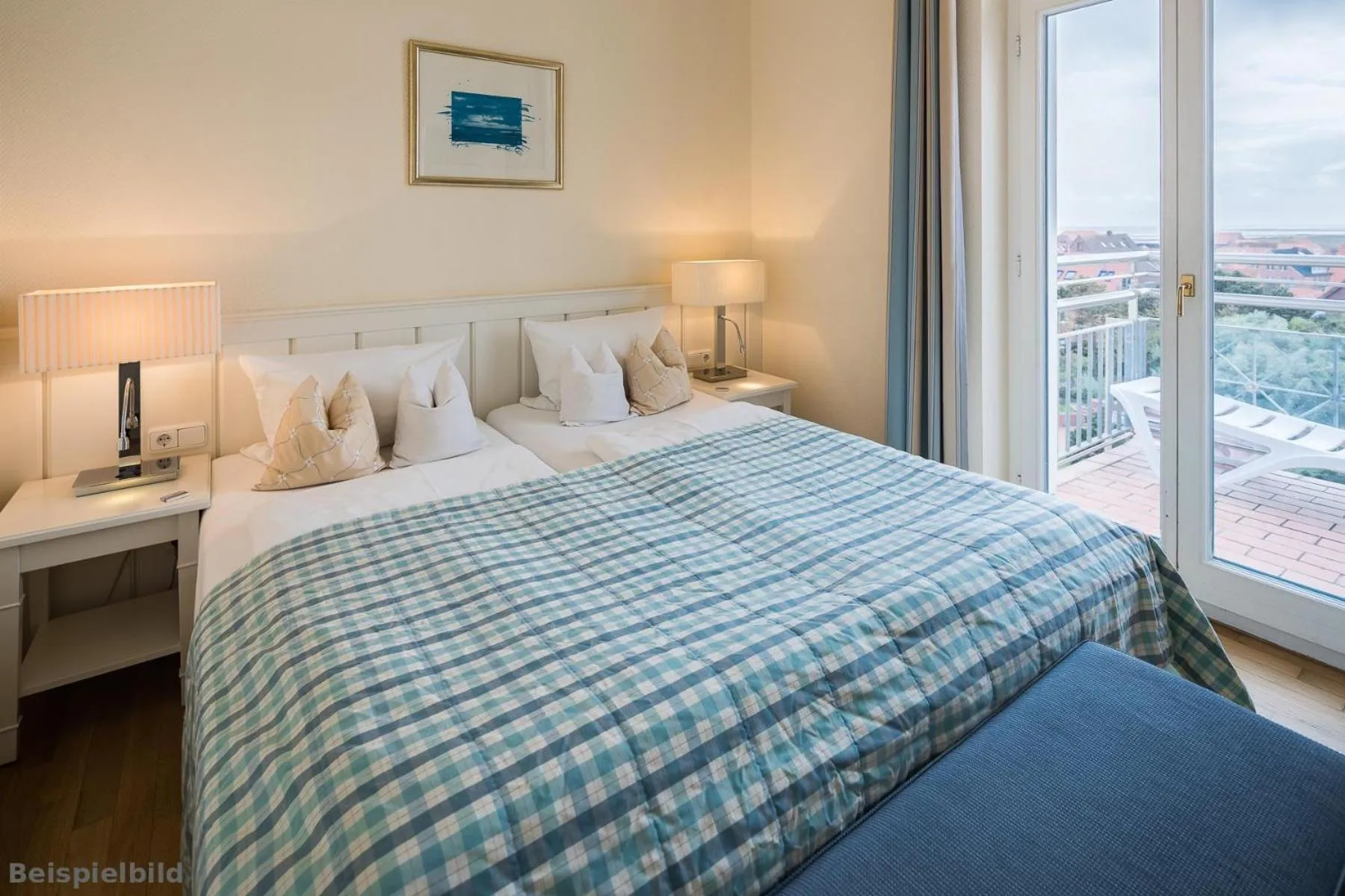 Bed in Strandhotel Kurhaus Juist