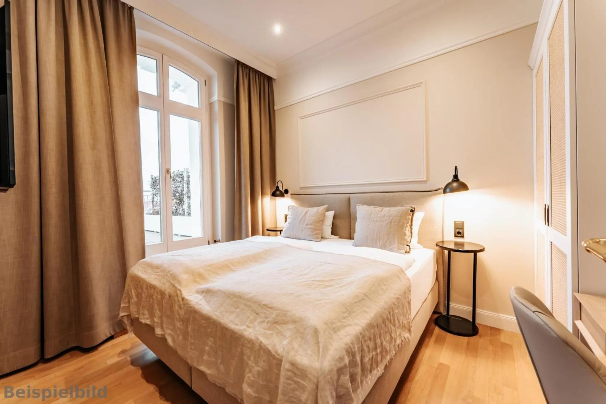 Bed in Strandhotel Kurhaus Juist