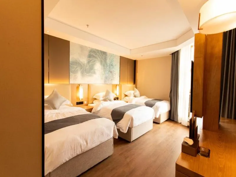 Bed in GreenTree Eastern Linyi Airport