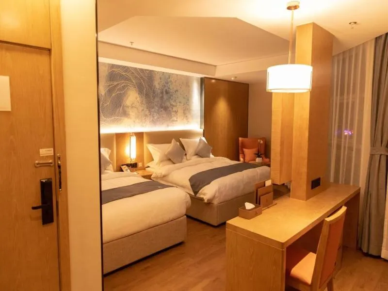 Bed in GreenTree Eastern Linyi Airport