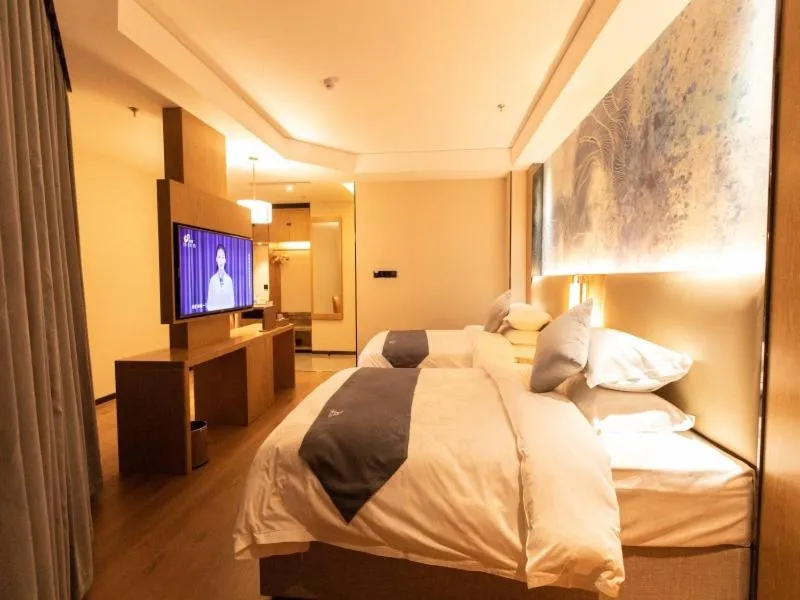 Bed in GreenTree Eastern Linyi Airport