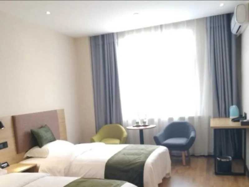 Bed in GreenTree Inn Lanzhou Donghu Square Provincial People's Hospital