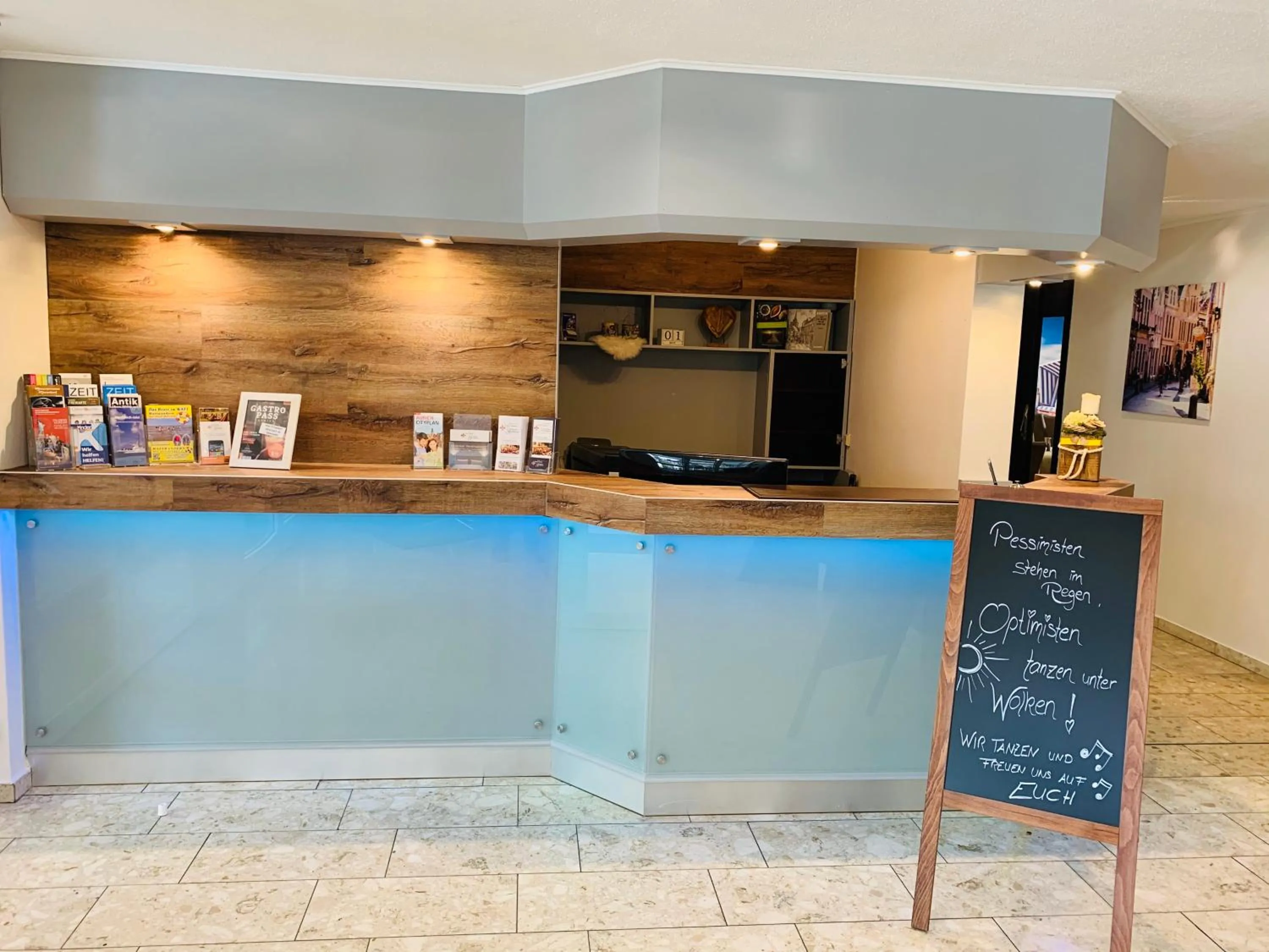 Lobby or reception in Hotel Stadt Aurich