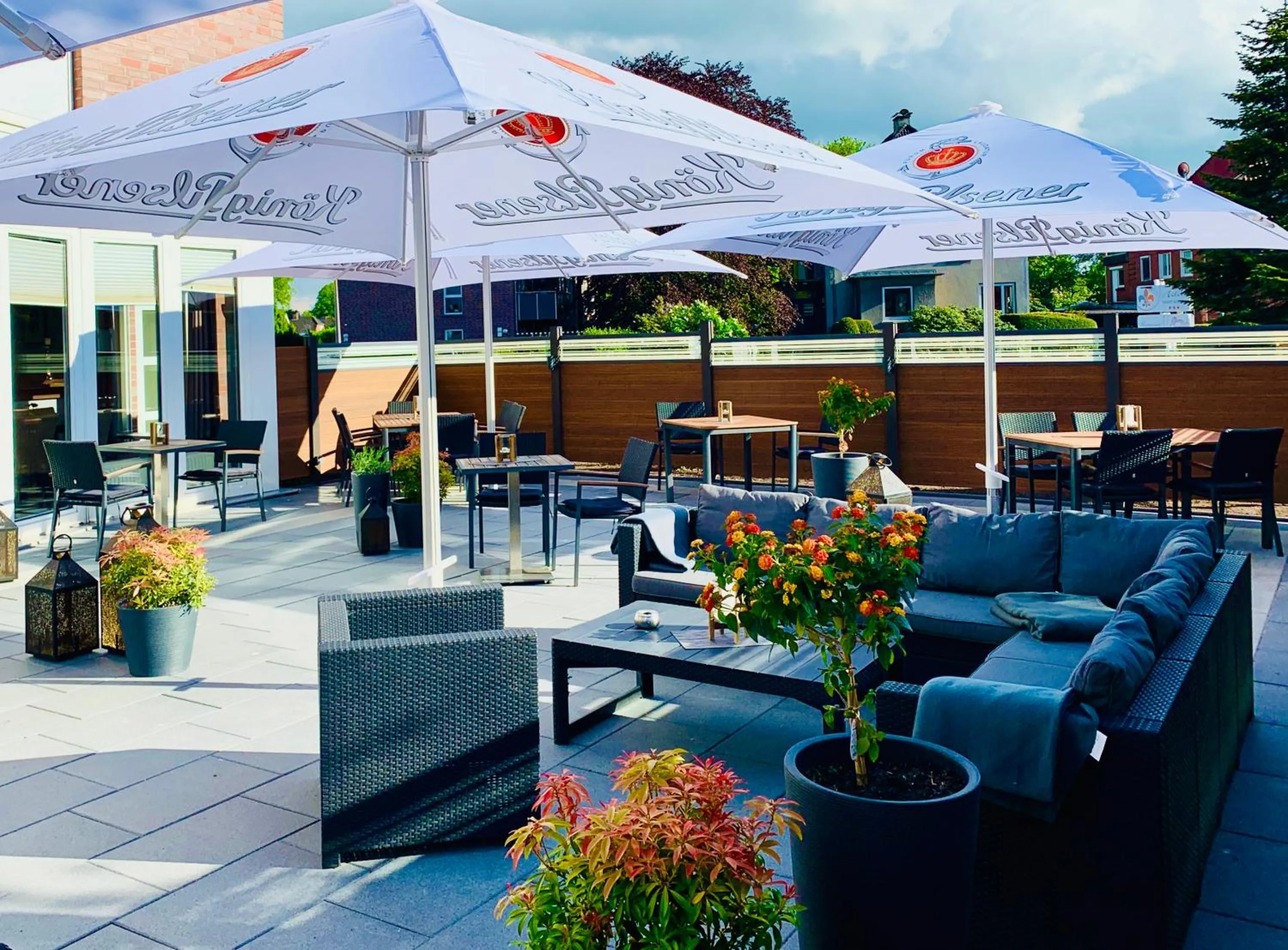 Balcony/Terrace in Hotel Stadt Aurich