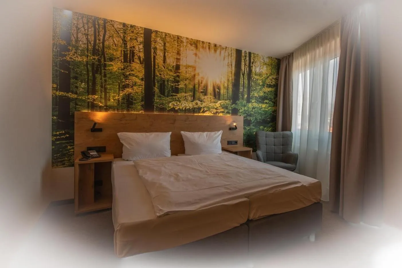 Bed in Hotel Stadt Aurich