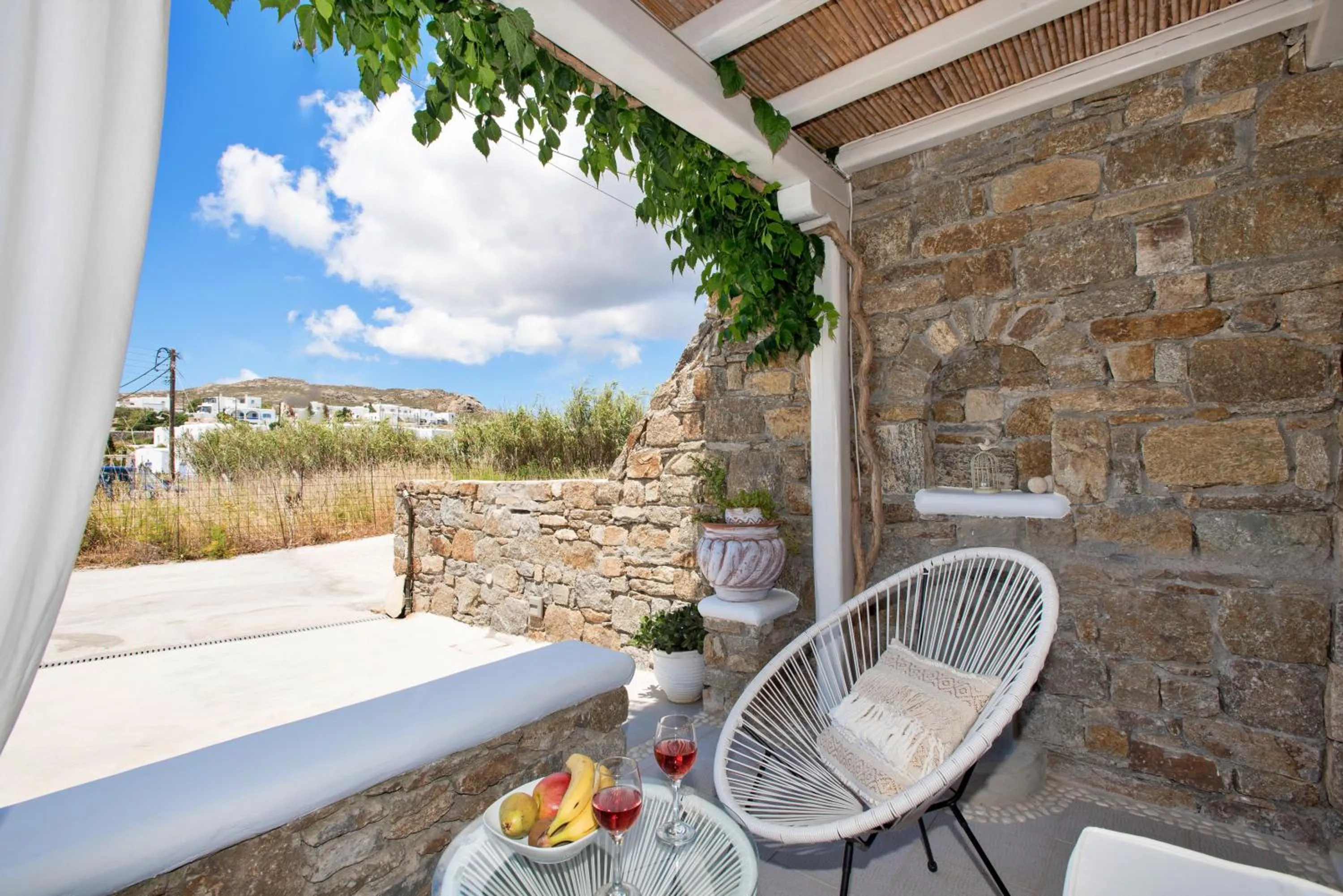 Patio in Mykonos Dot Apartments