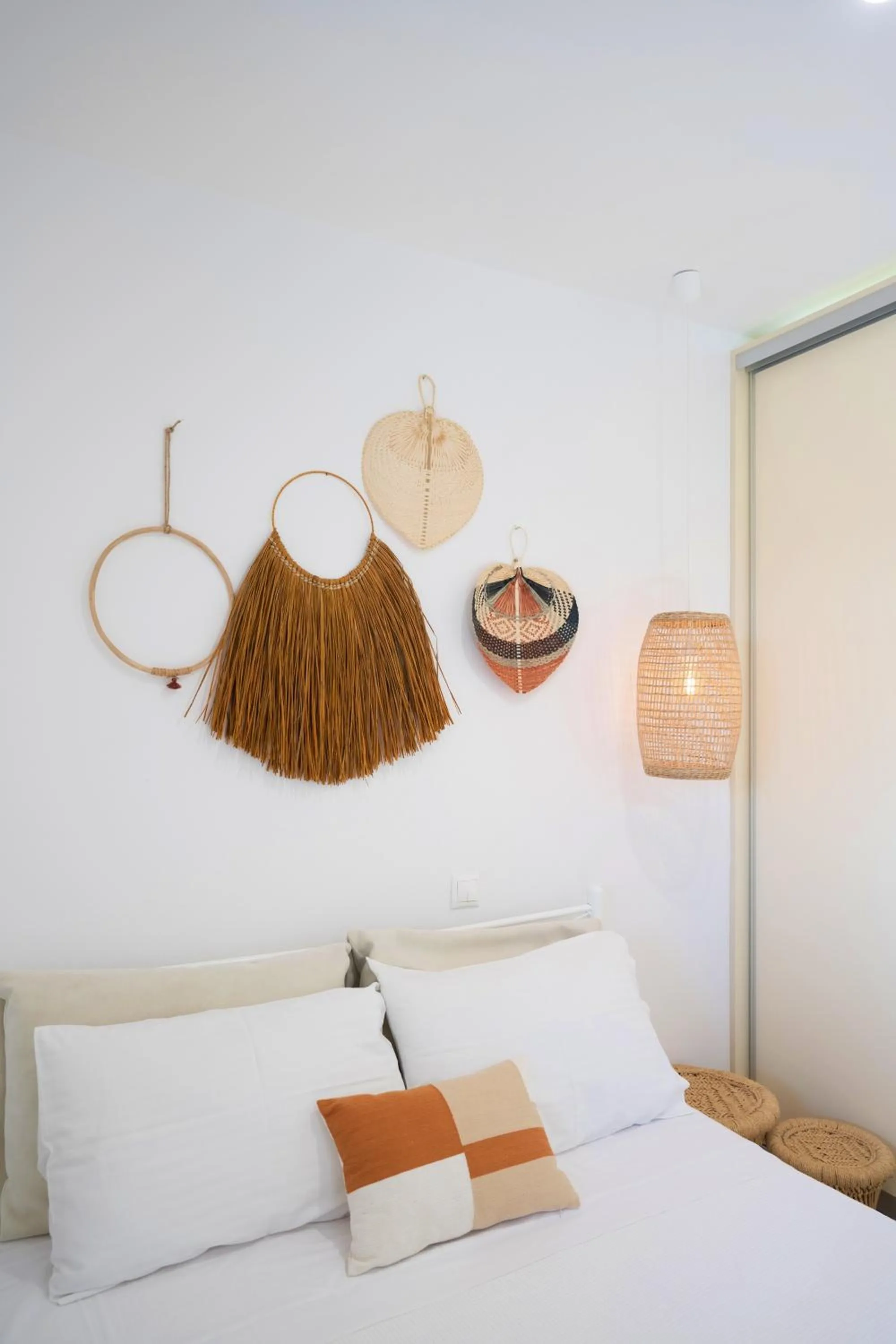 Bed in Mykonos Dot Apartments