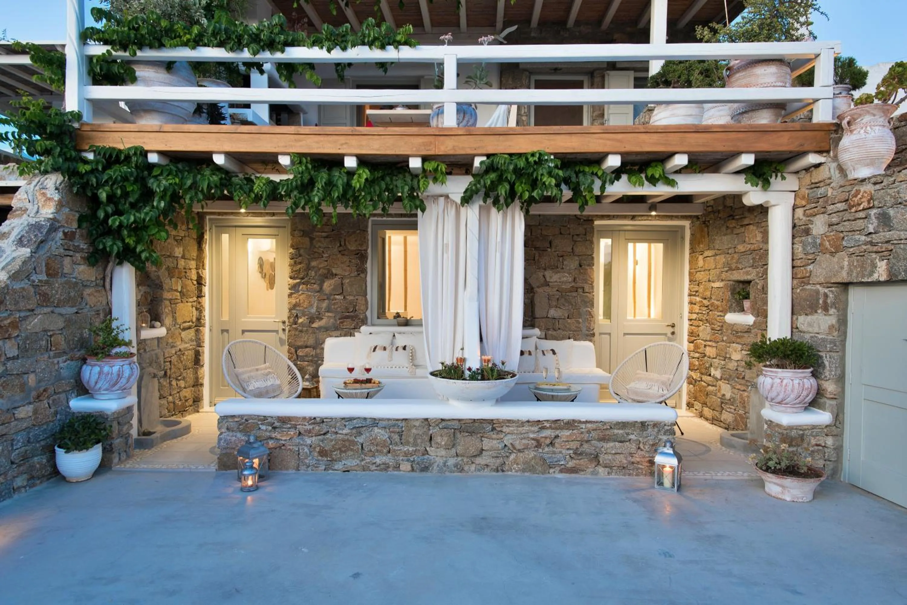 Patio in Mykonos Dot Apartments