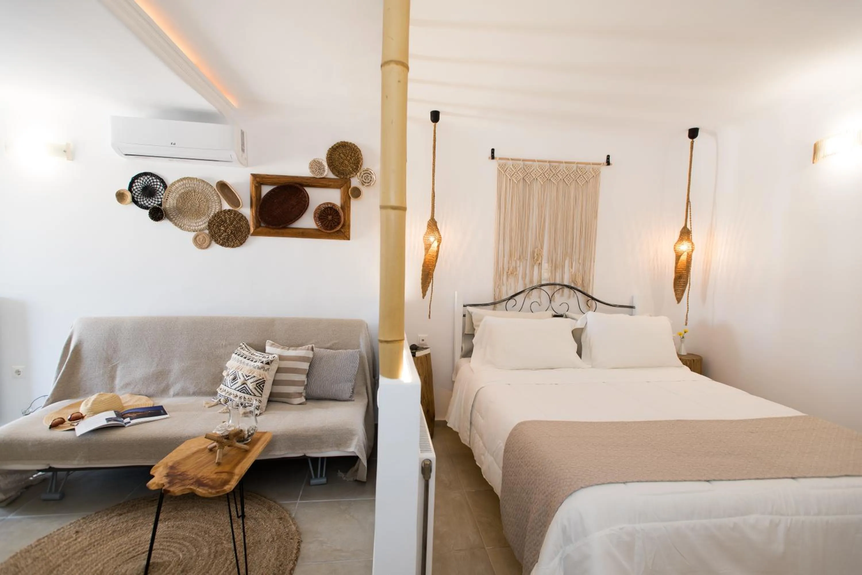 Bed in Mykonos Dot Apartments