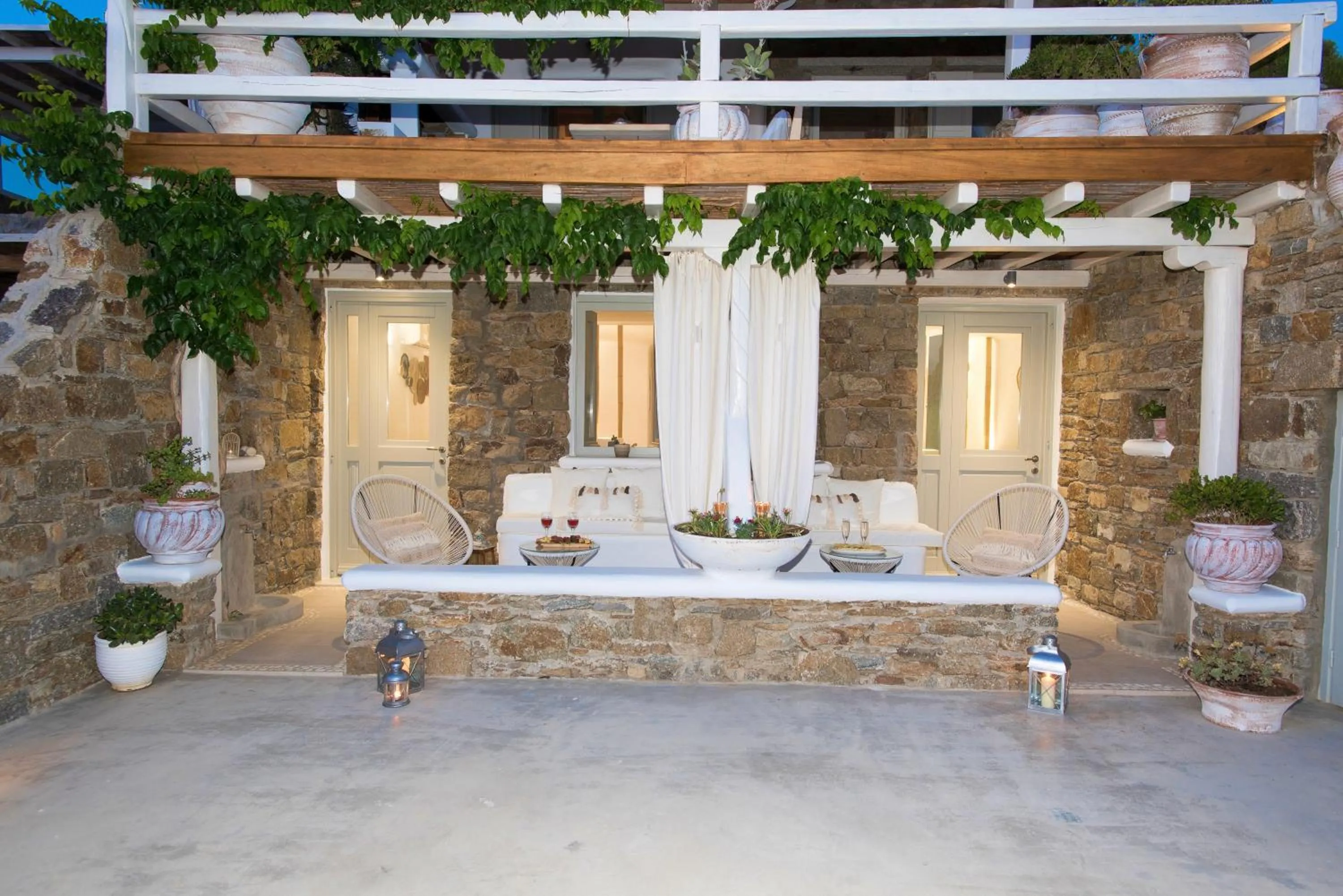 Patio in Mykonos Dot Apartments