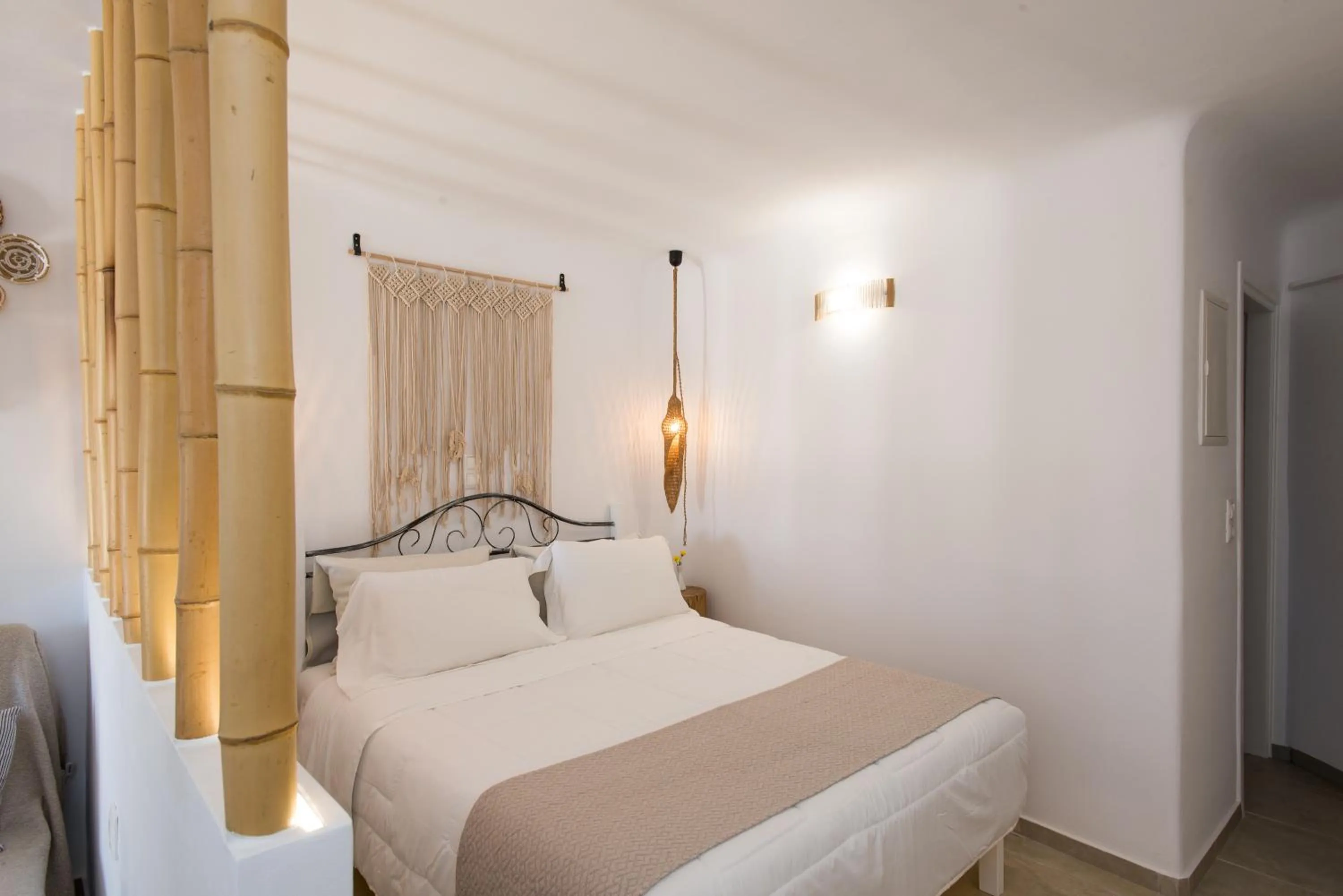 Bed in Mykonos Dot Apartments