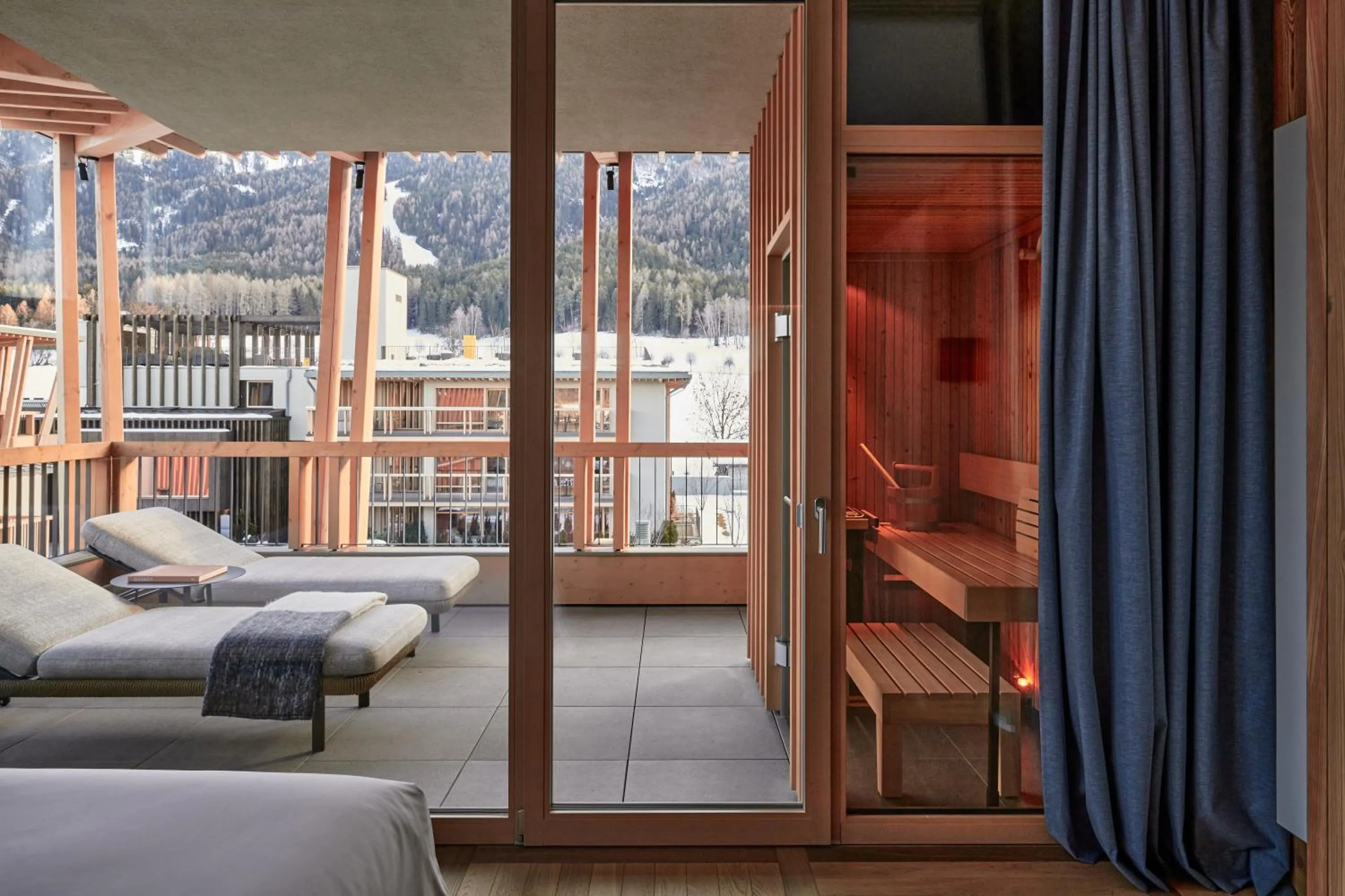 Sauna, Bed in Falkensteiner Hotel Kronplatz - The Leading Hotels of the World