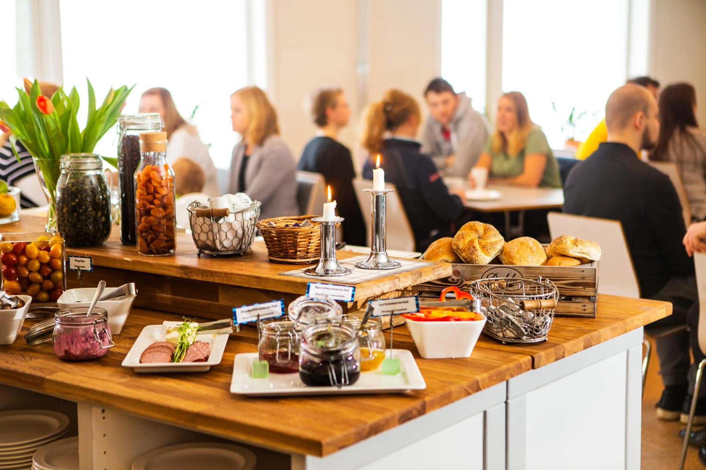 Buffet breakfast in Lisebergsbyns Vandrarhem
