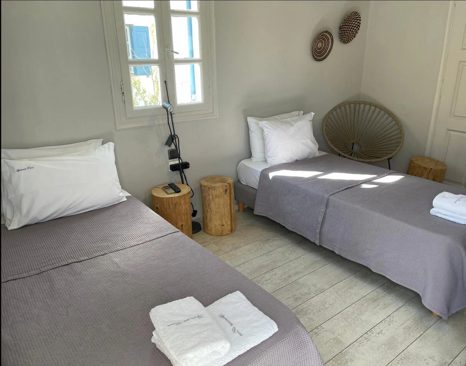 Bed in Rania Apartments Sea View