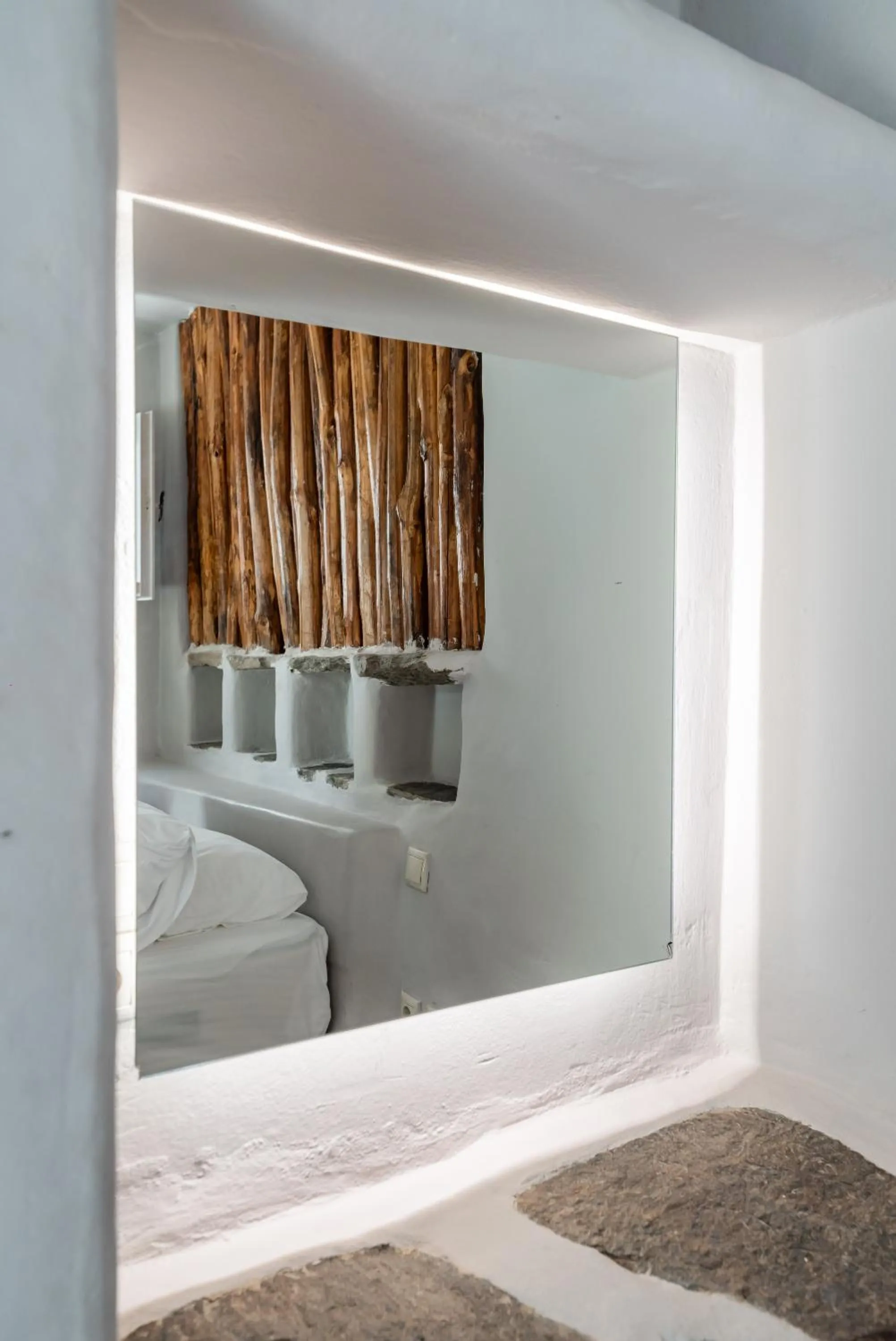 Bed in Rania Apartments Sea View