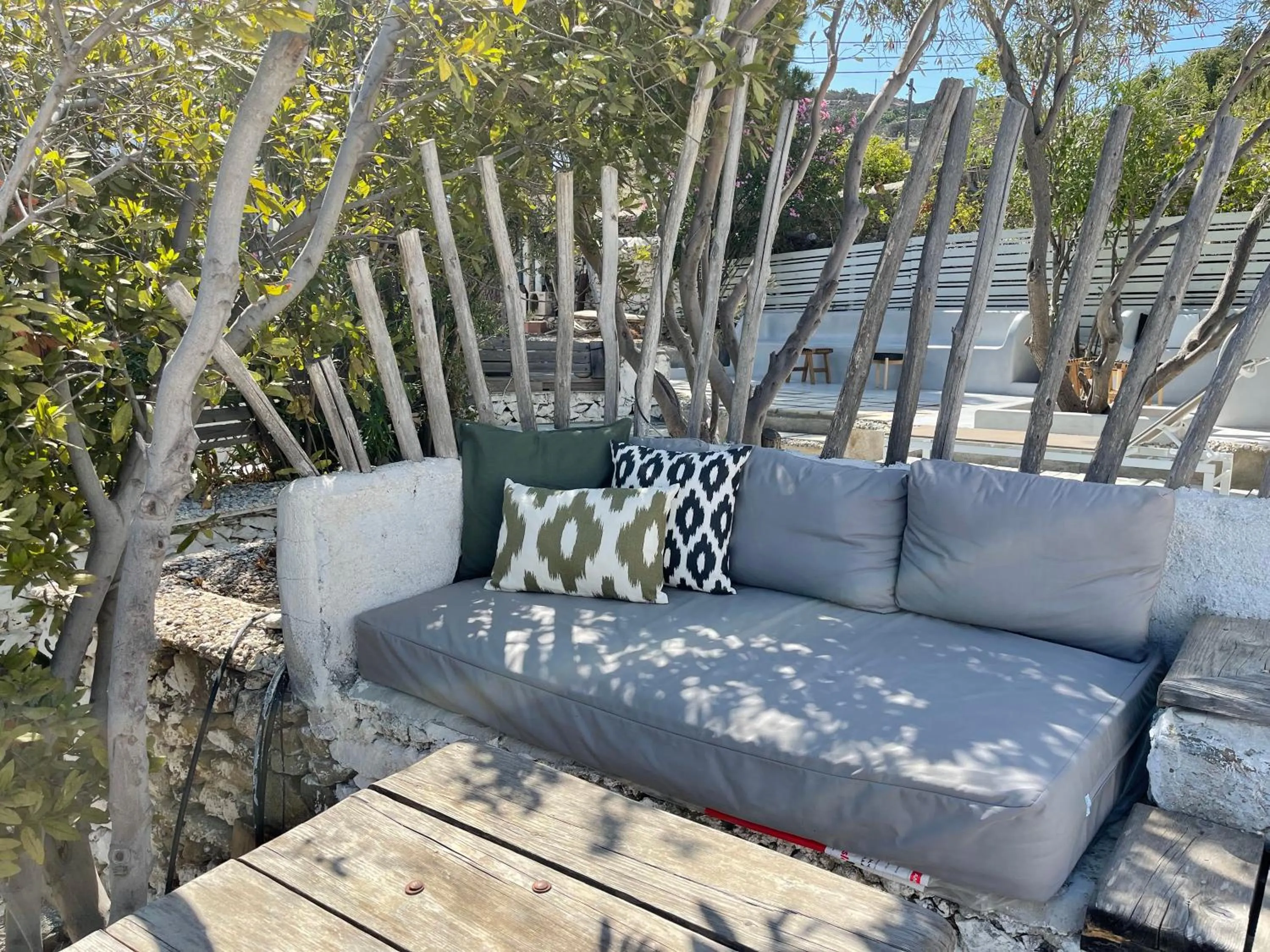 Patio in Rania Apartments Sea View
