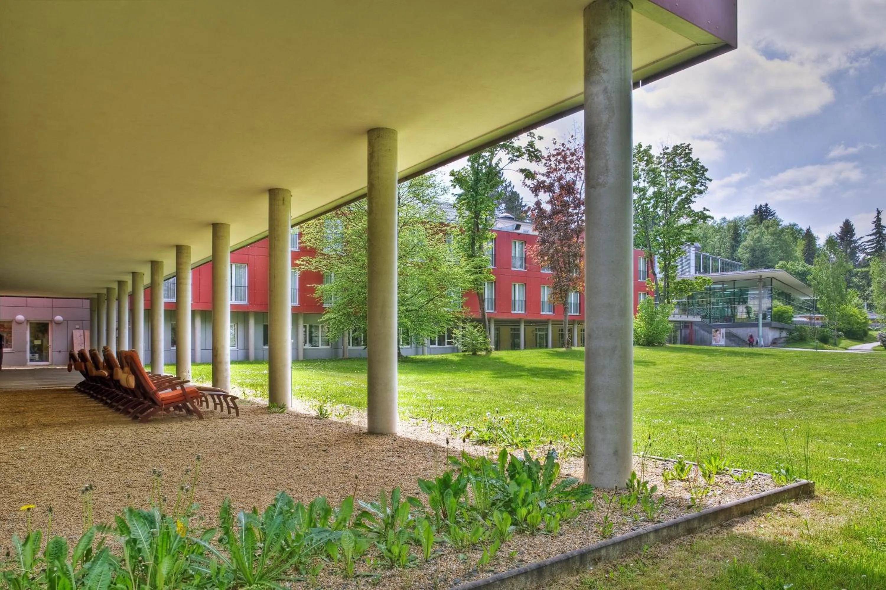 Patio in Santé Royale Hotel- & Gesundheitsresort Bad Brambach