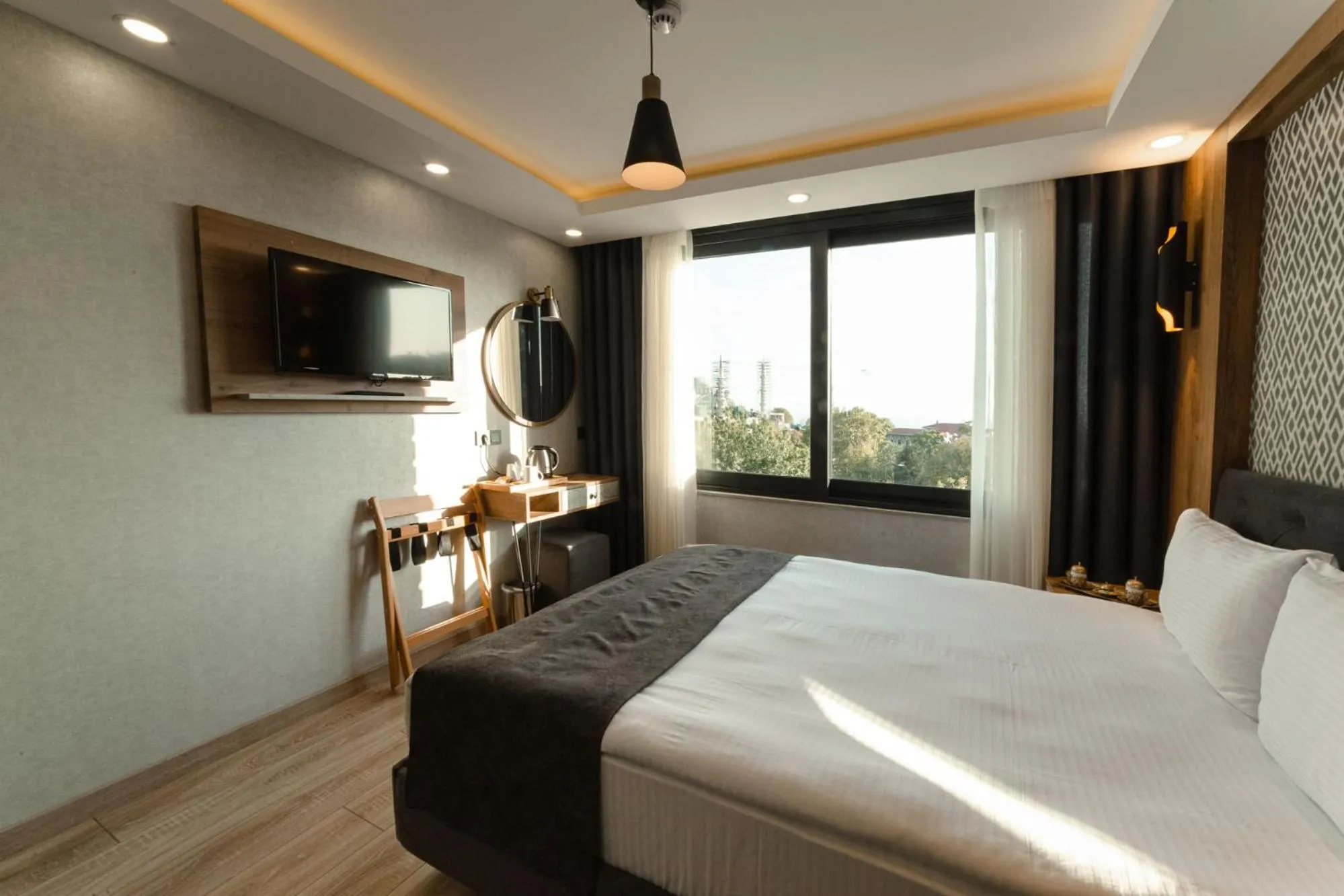 City view, Bed in World Heritage Center Hotel