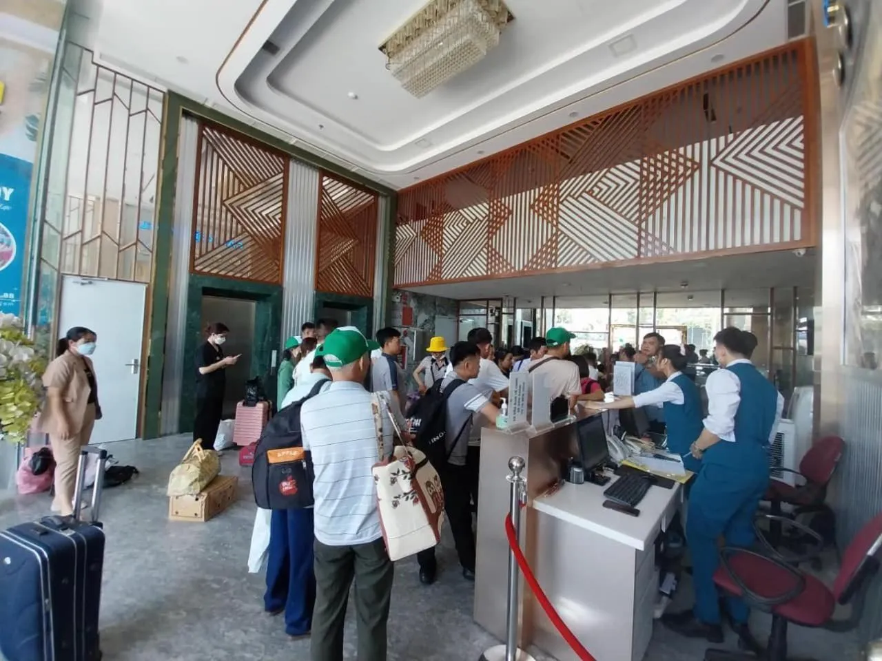 group of guests in Calix Hotel