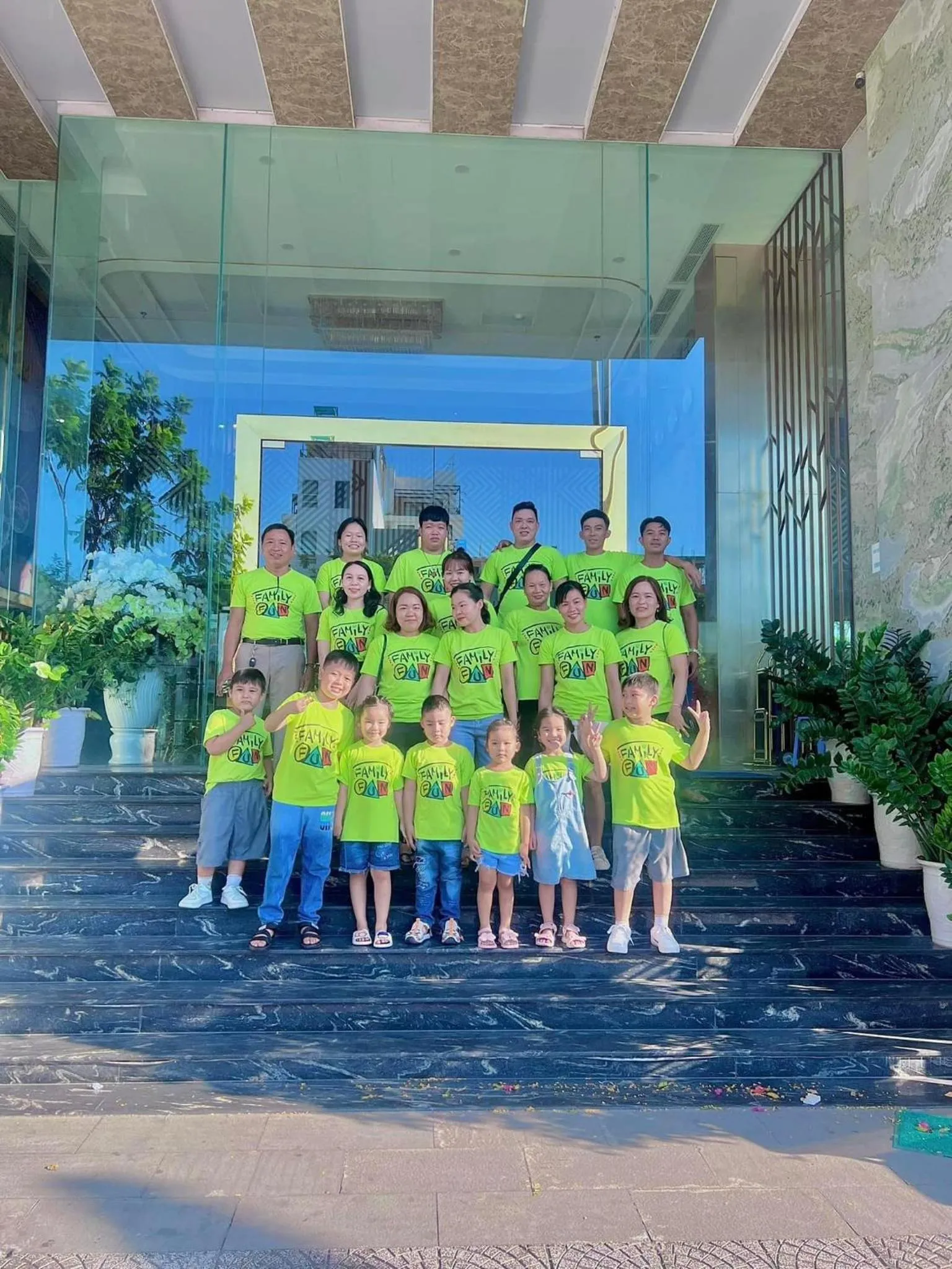 group of guests in Calix Hotel