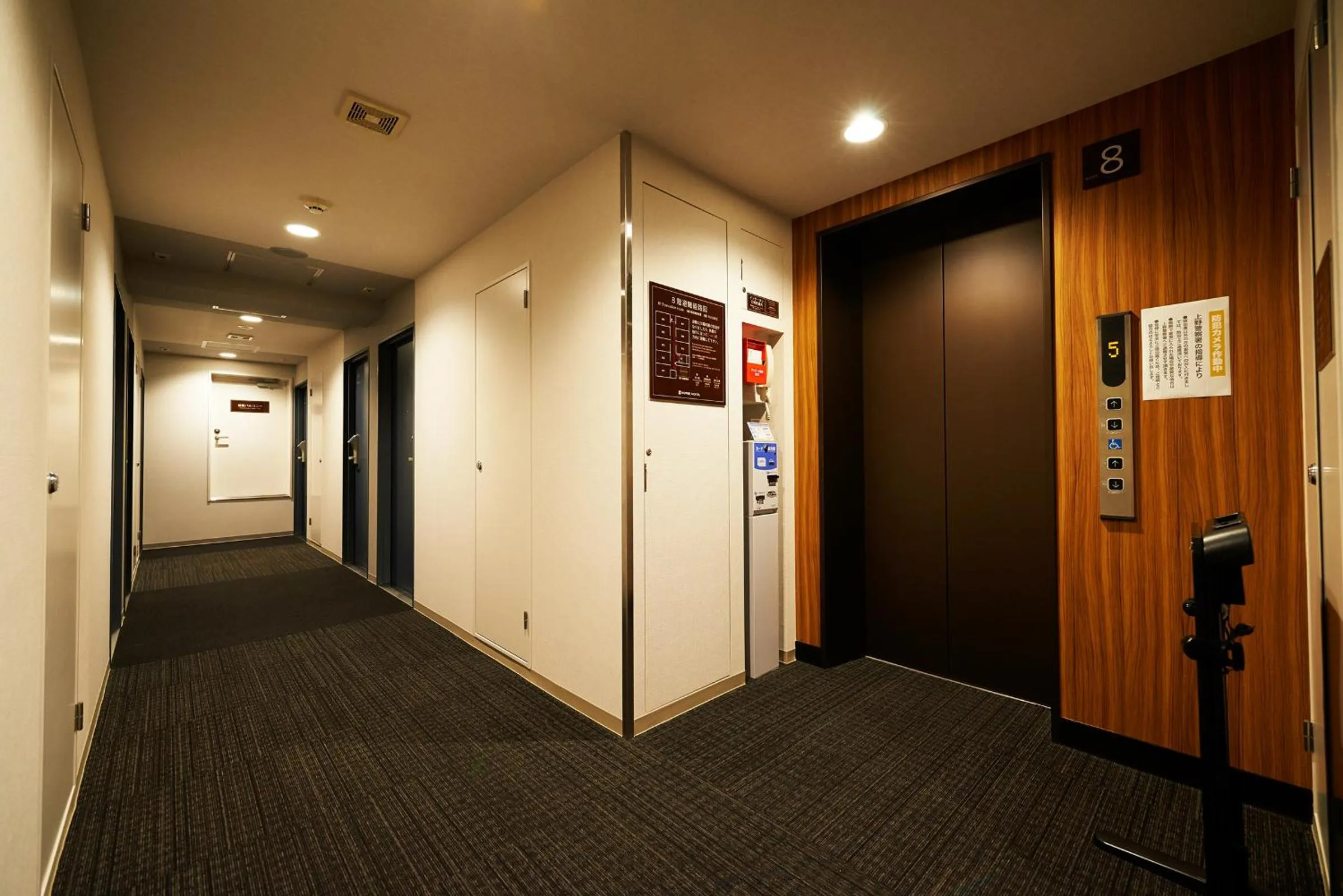 elevator in Super Hotel JR Ueno Iriyaguchi