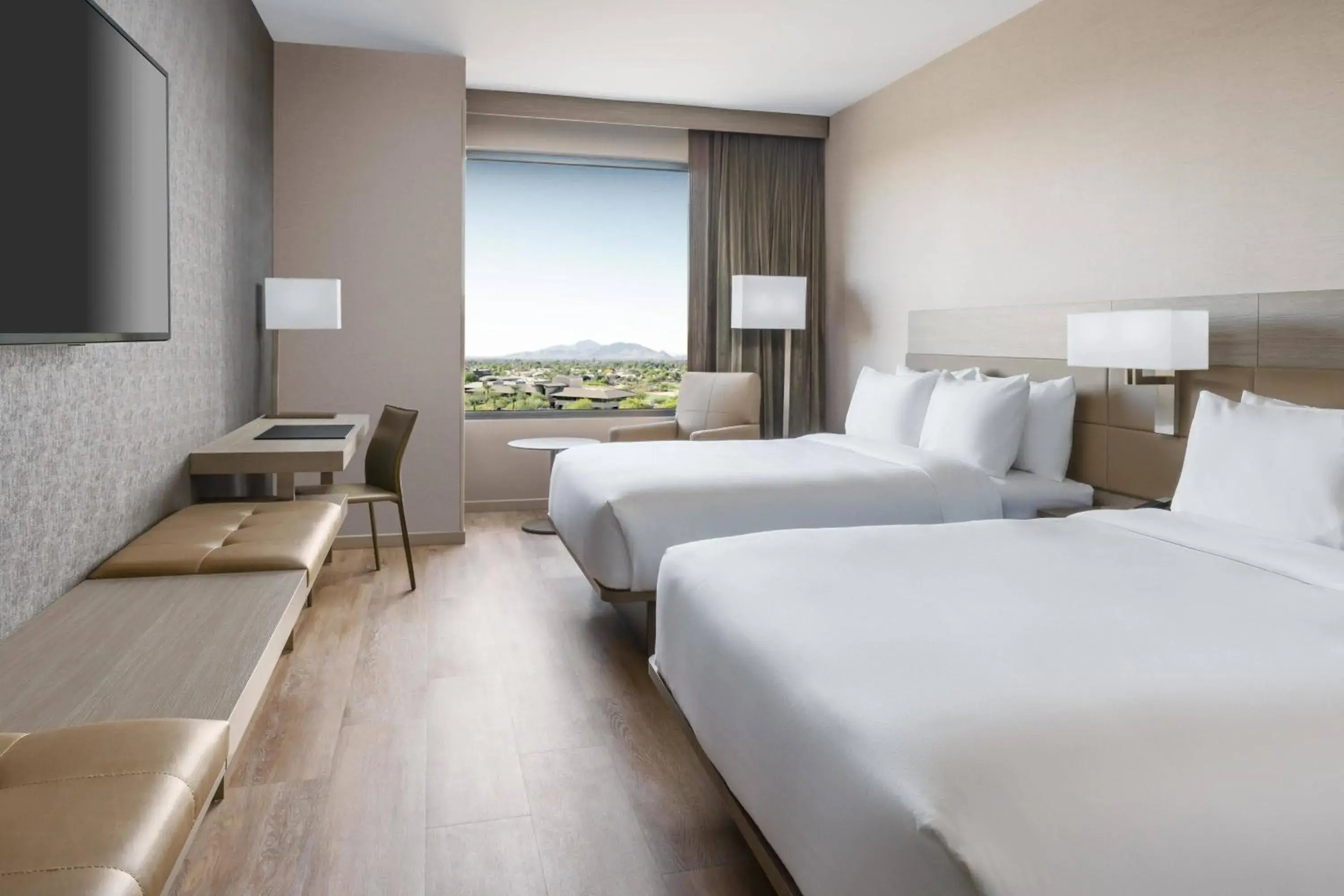 Guest room, 2 Queen Beds, Mountain view in AC Hotel by Marriott Scottsdale North Guest room, 2 Queen Beds, Mountain view in AC Hotel by Marriott Scottsdale North
