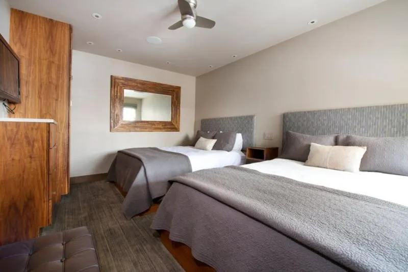Bedroom, Bed in Luxury 2 Bedroom Downtown Aspen Vacation Rental With Access To A Heated Pool, Hot Tubs, Game Room And Spa