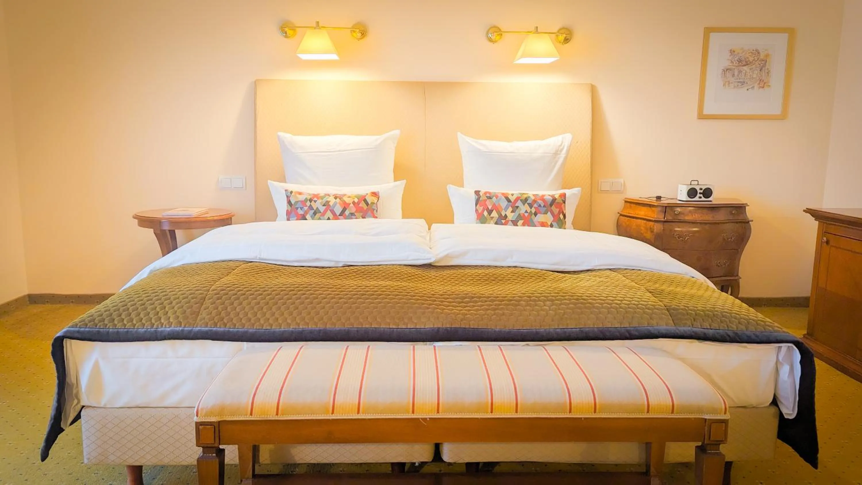 Bed in Hotel Erbprinz - Gourmet & Spa