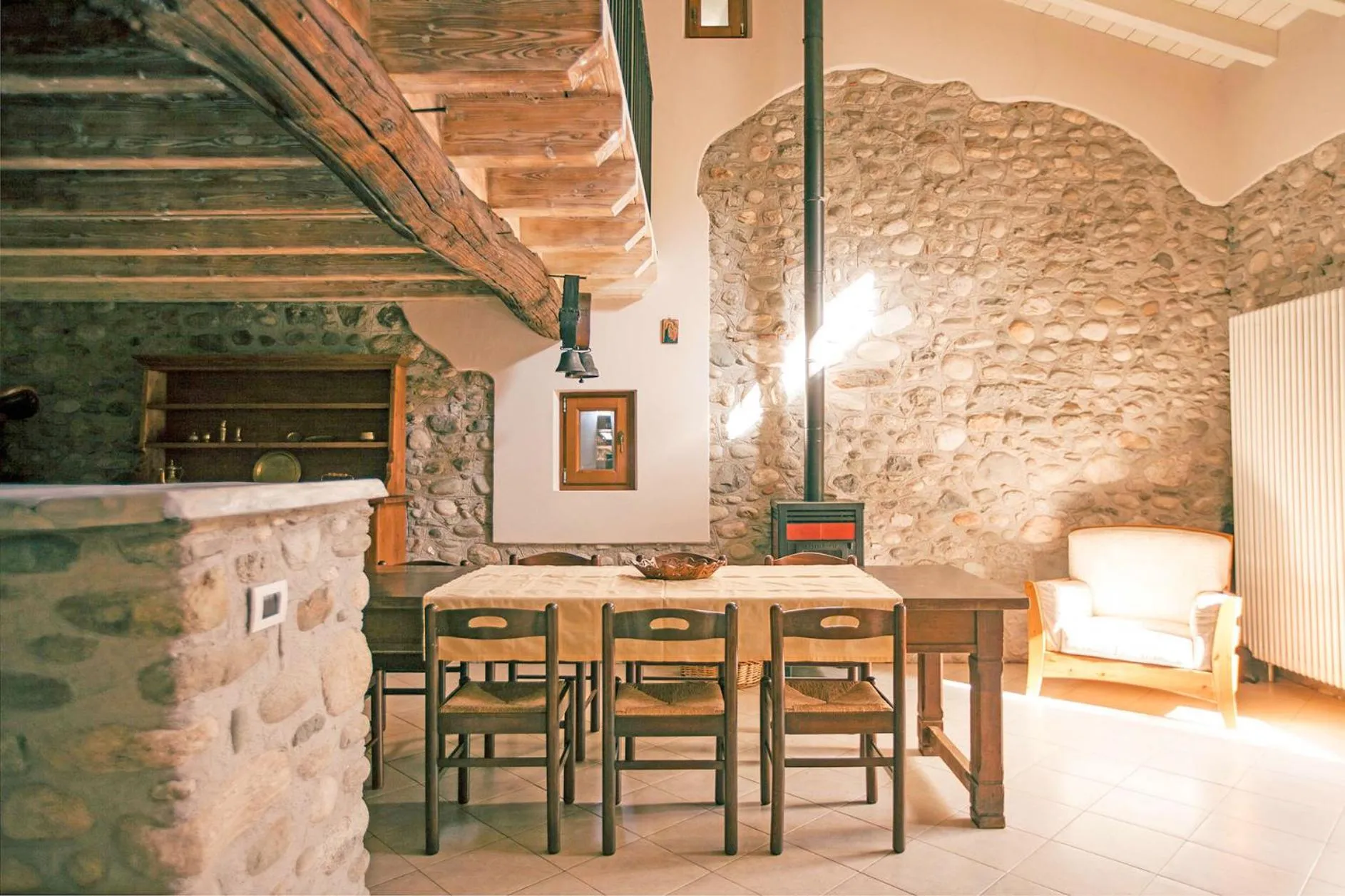 Dining area in Podere Brughee