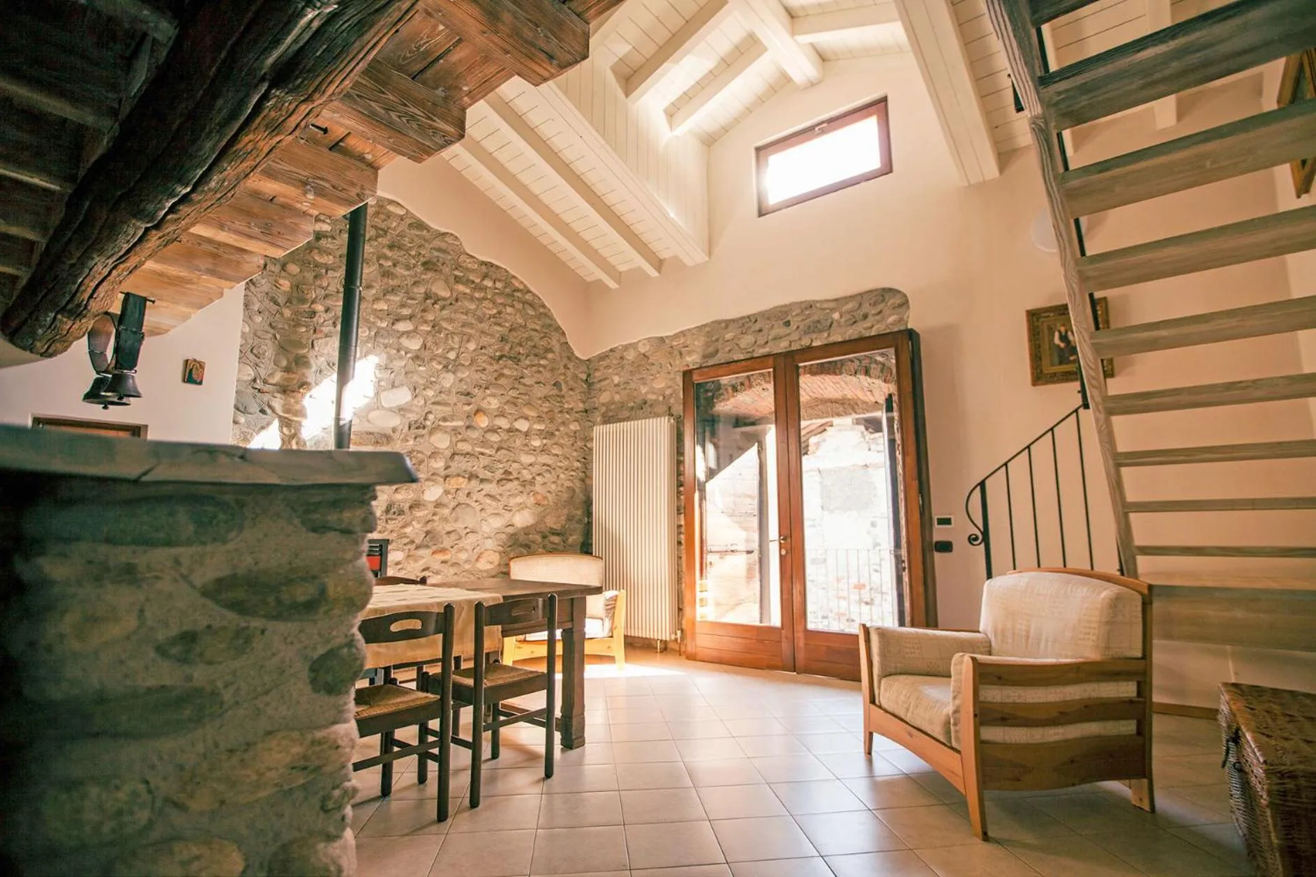 Dining area in Podere Brughee