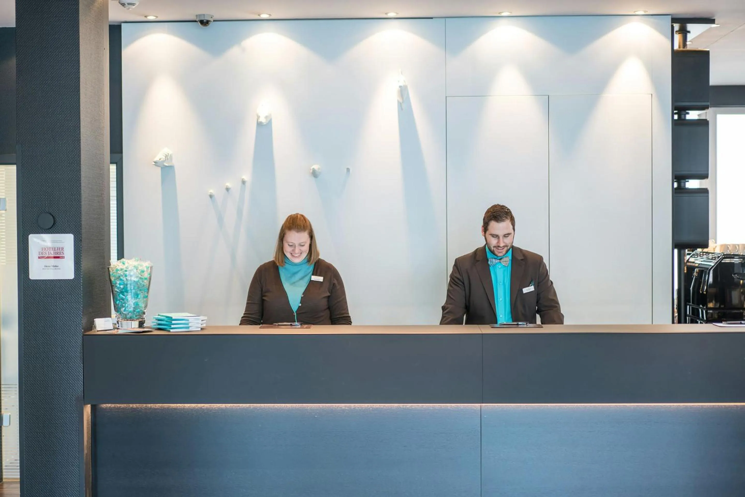 Lobby or reception in Motel One Hamburg-Altona