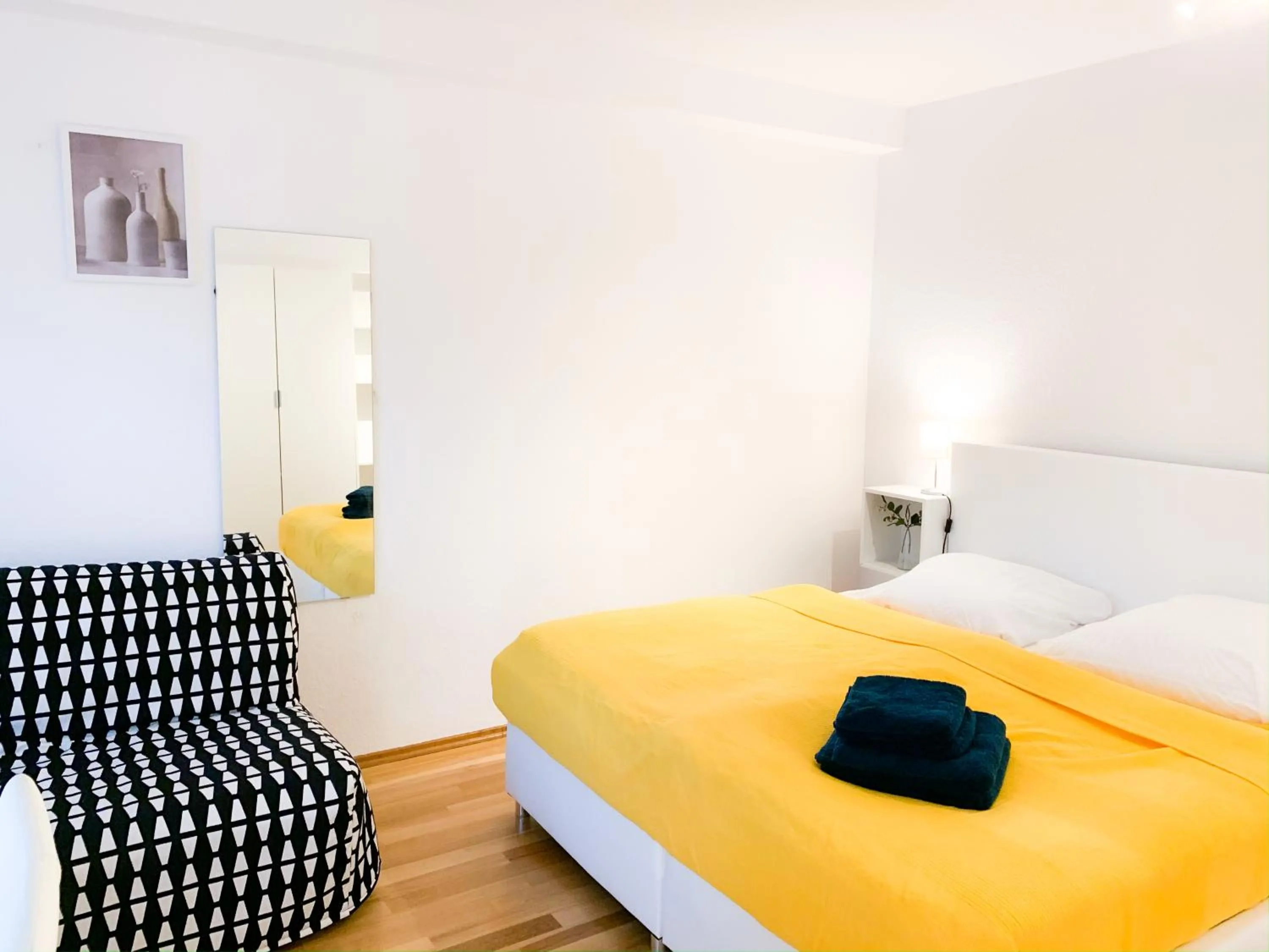 Bedroom in Relax Aachener Boardinghouse Appartements Premium 1