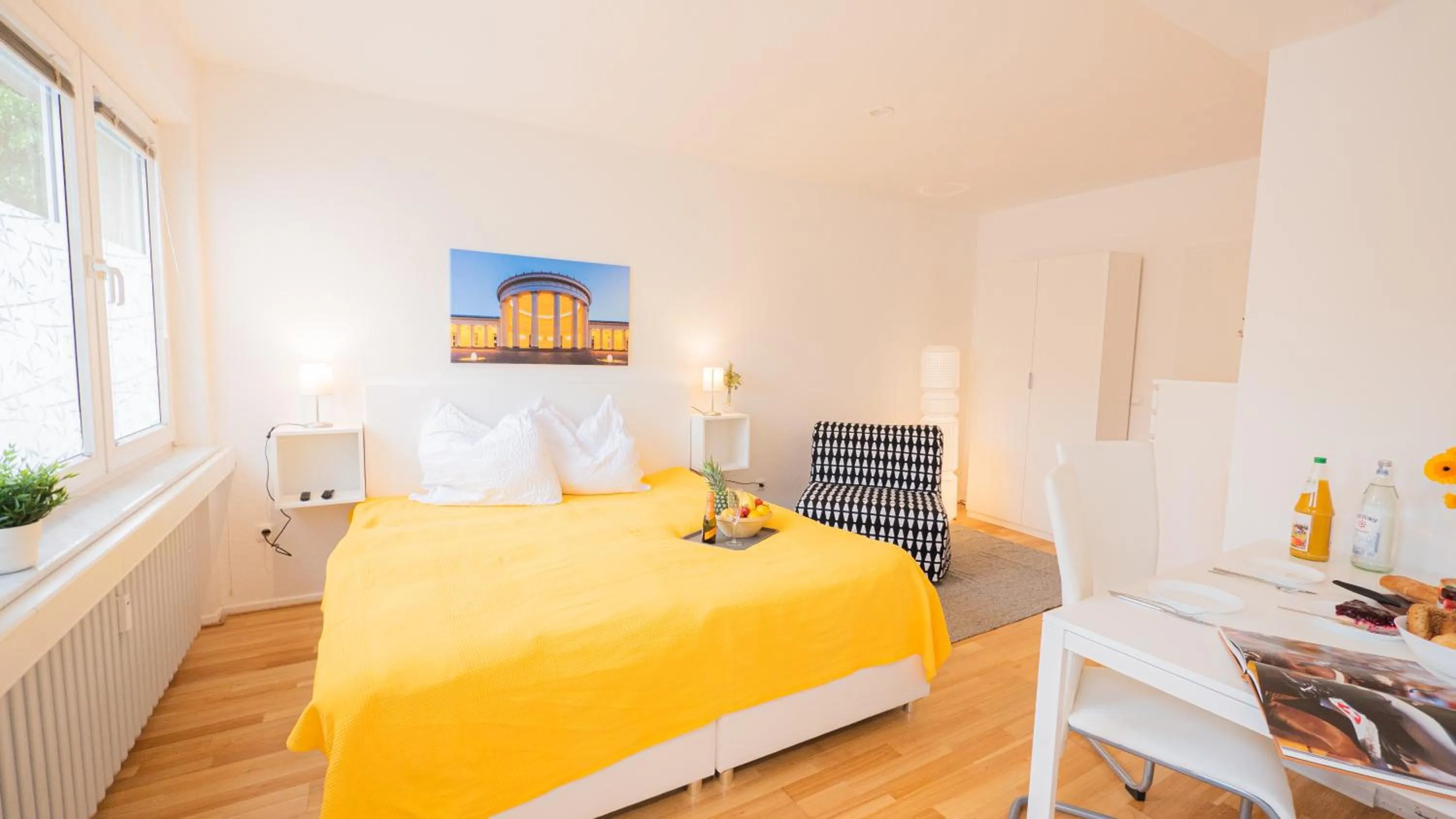 Bed in Relax Aachener Boardinghouse Appartements Premium 1