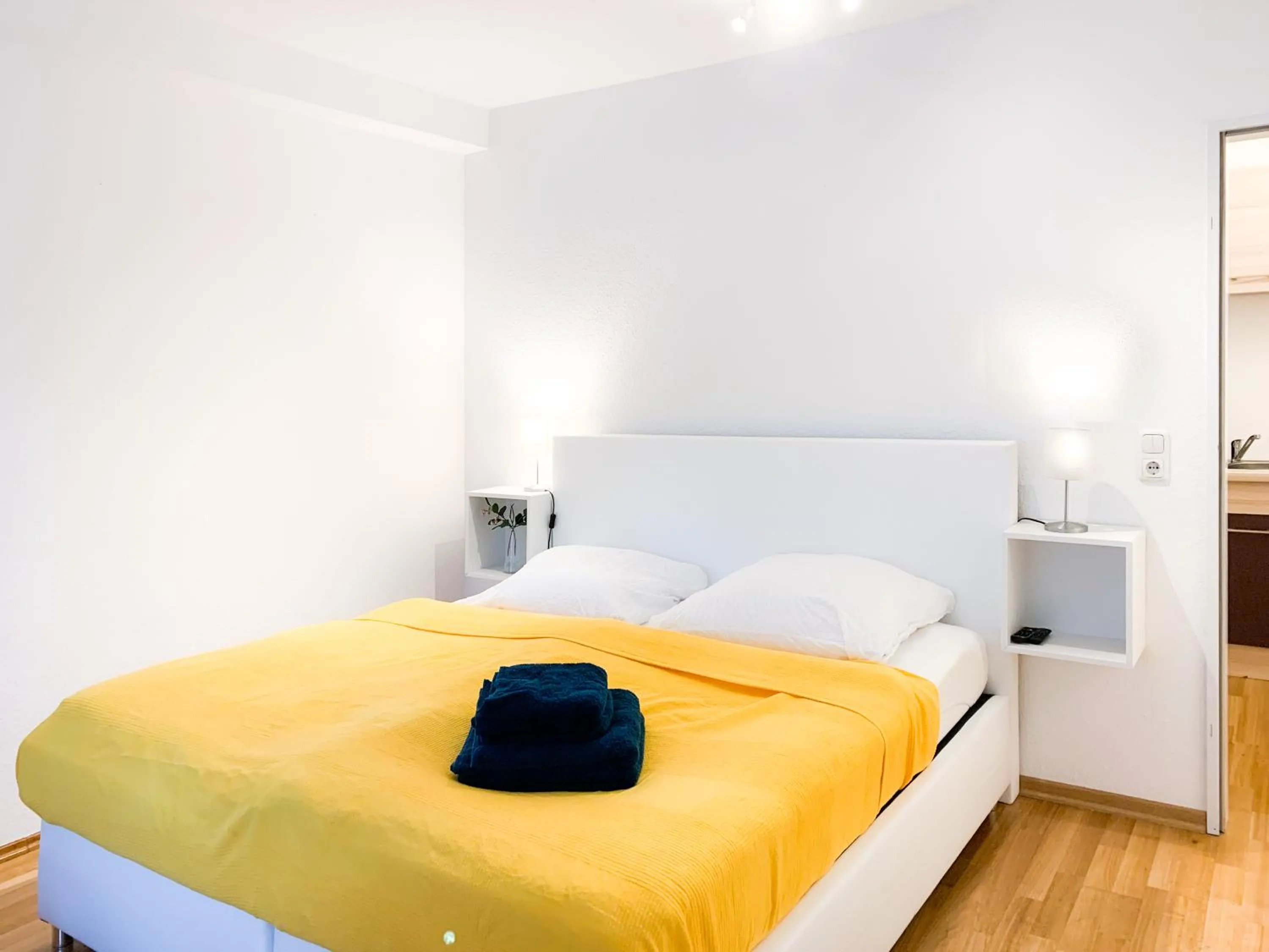 Bedroom in Relax Aachener Boardinghouse Appartements Premium 1