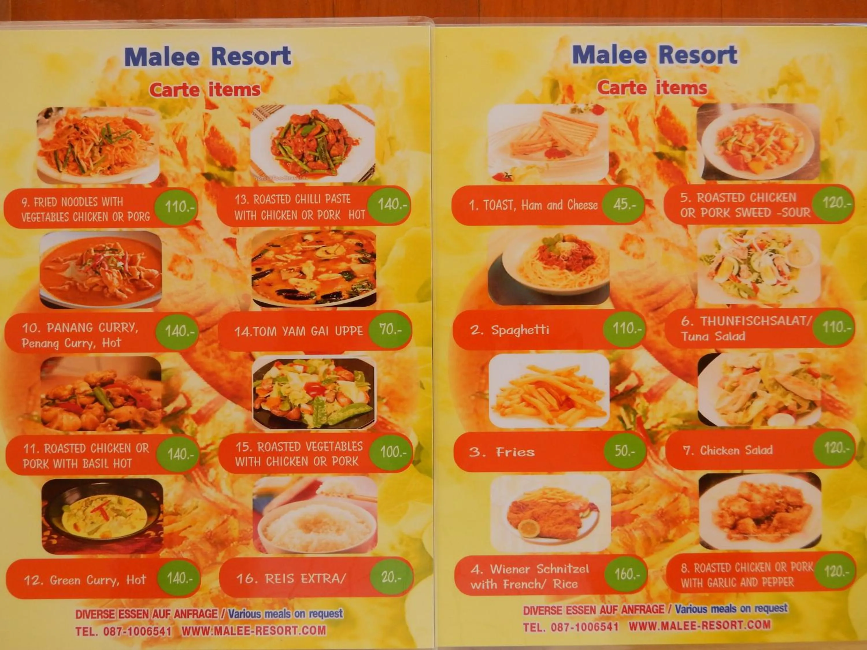 Lunch in Malee Resort