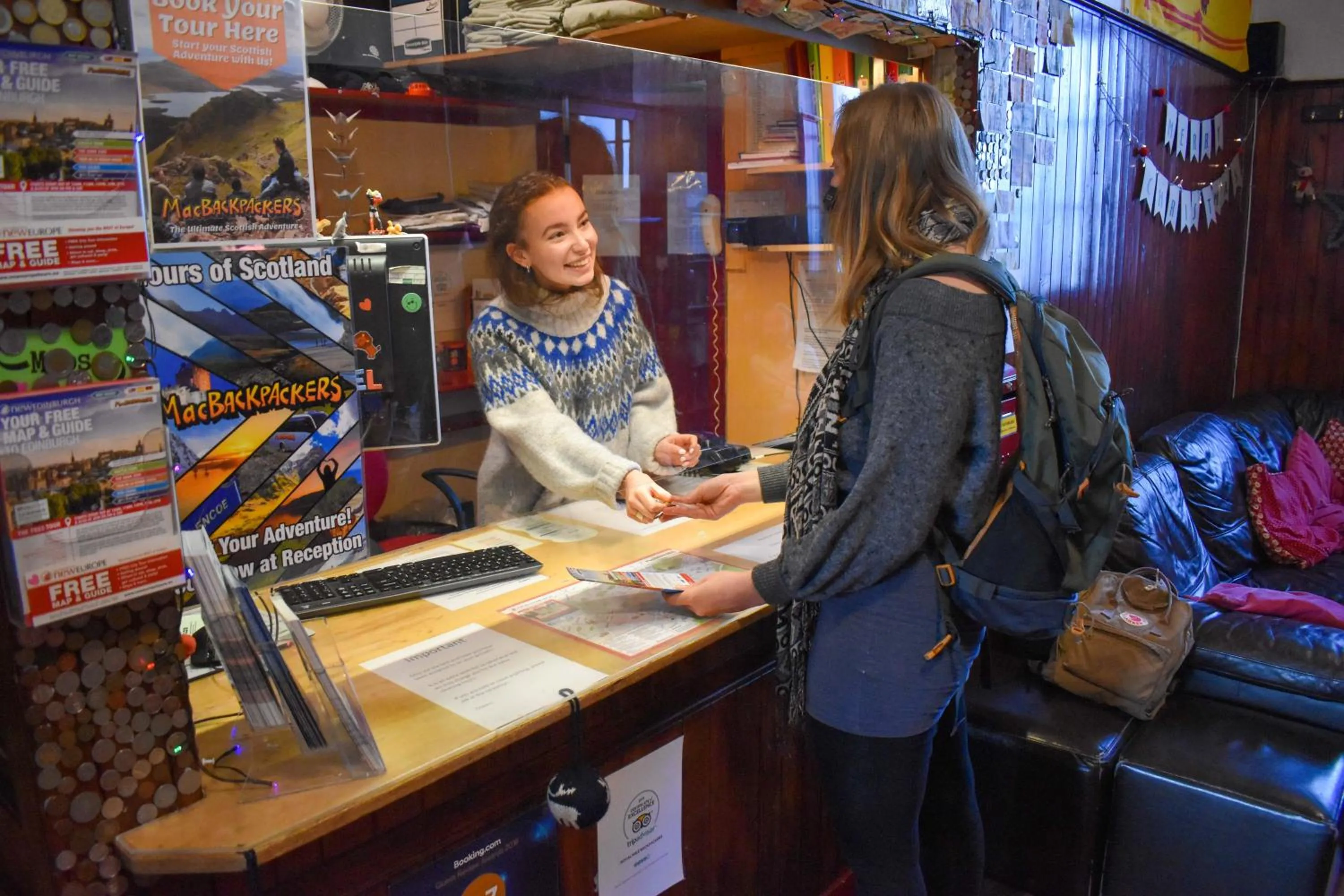 Lobby or reception in Royal Mile Backpackers