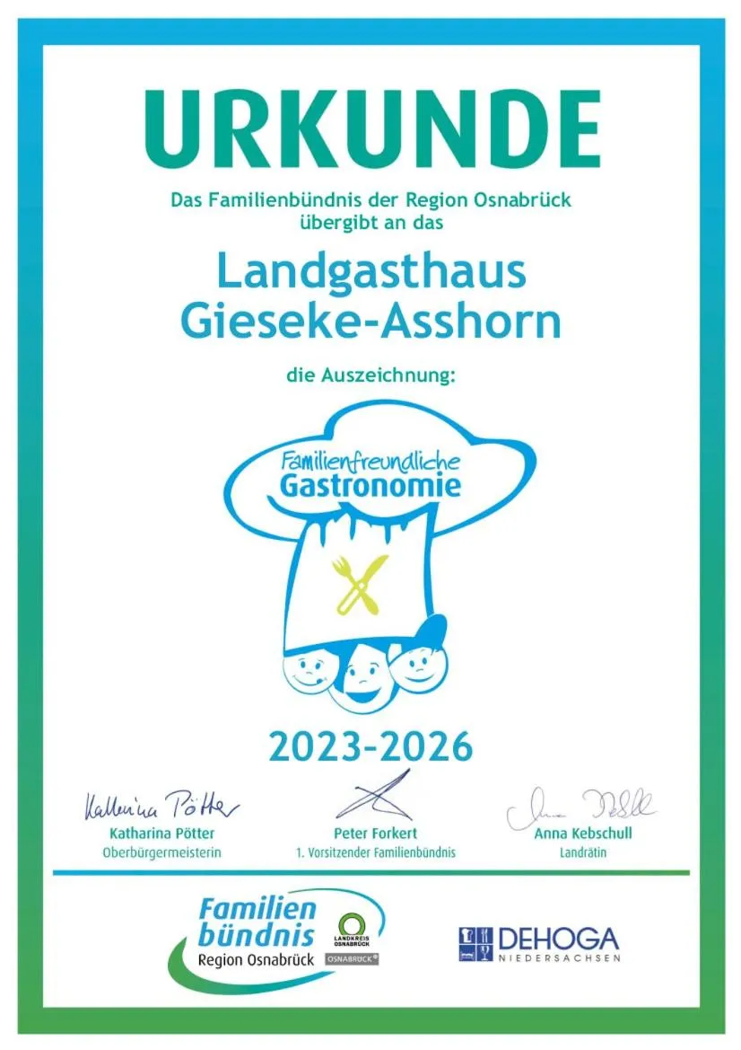 Restaurant/places to eat in Landgasthaus Gieseke-Asshorn