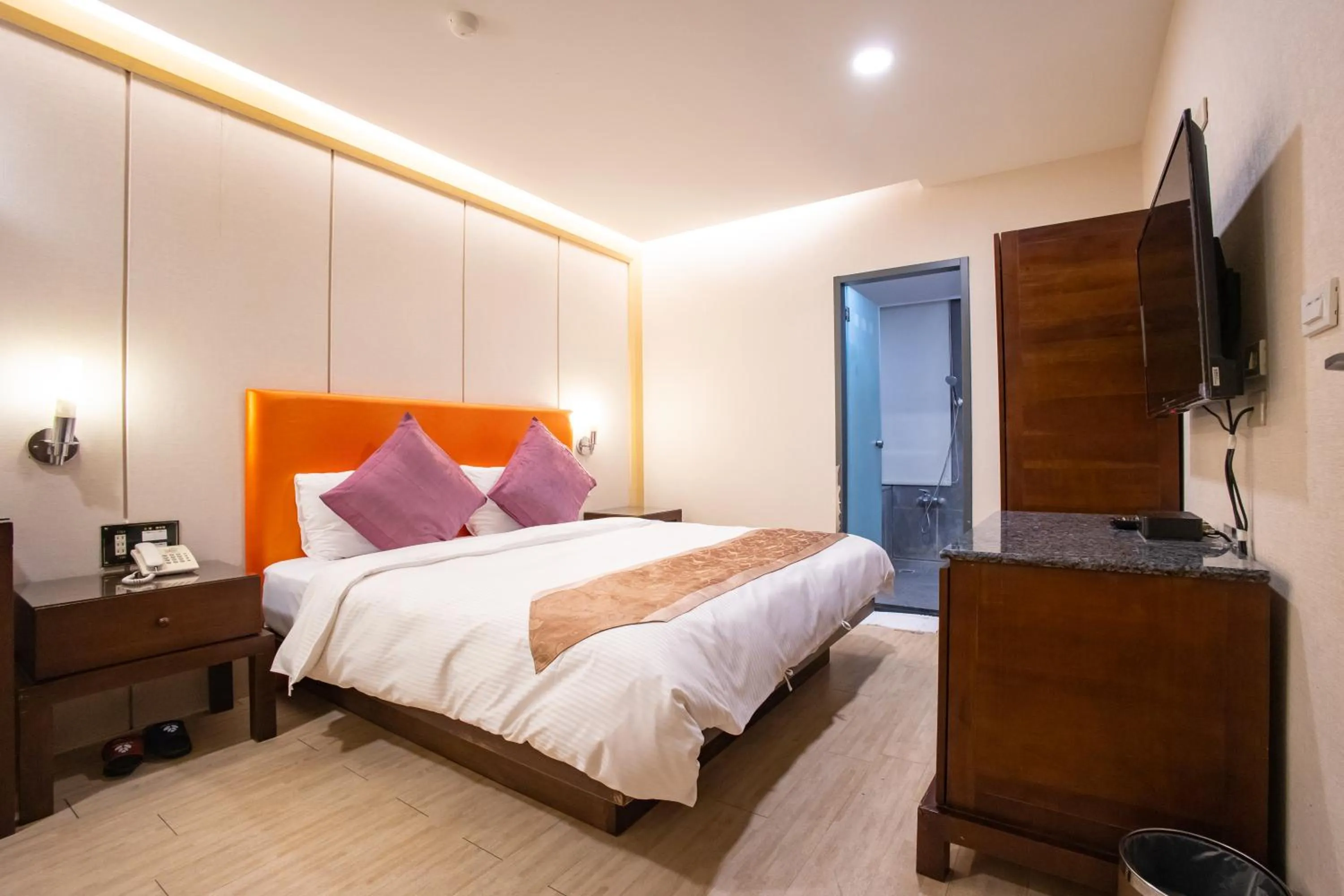 Bed in Mei Jia Mei Hotel