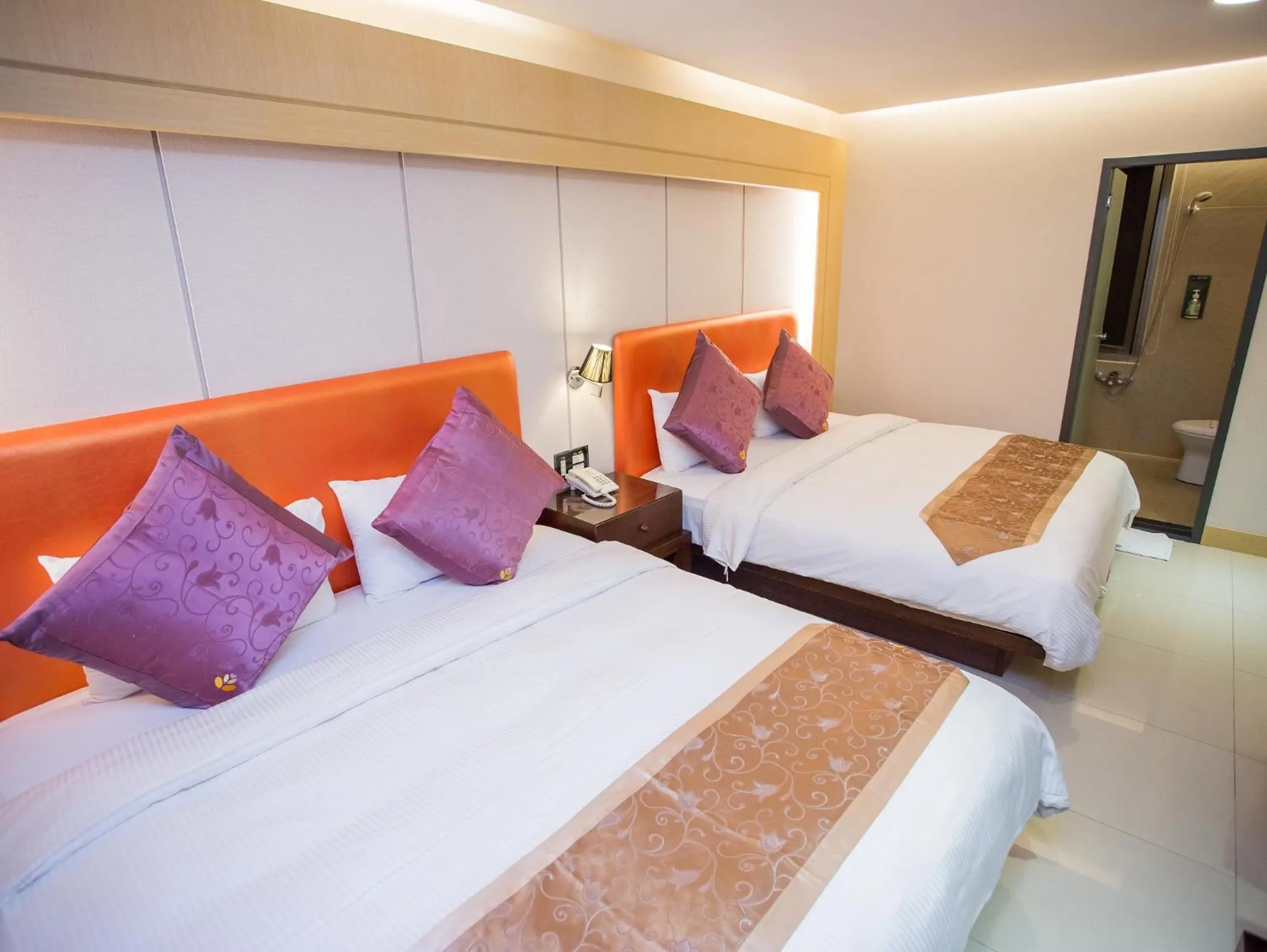 Bed in Mei Jia Mei Hotel