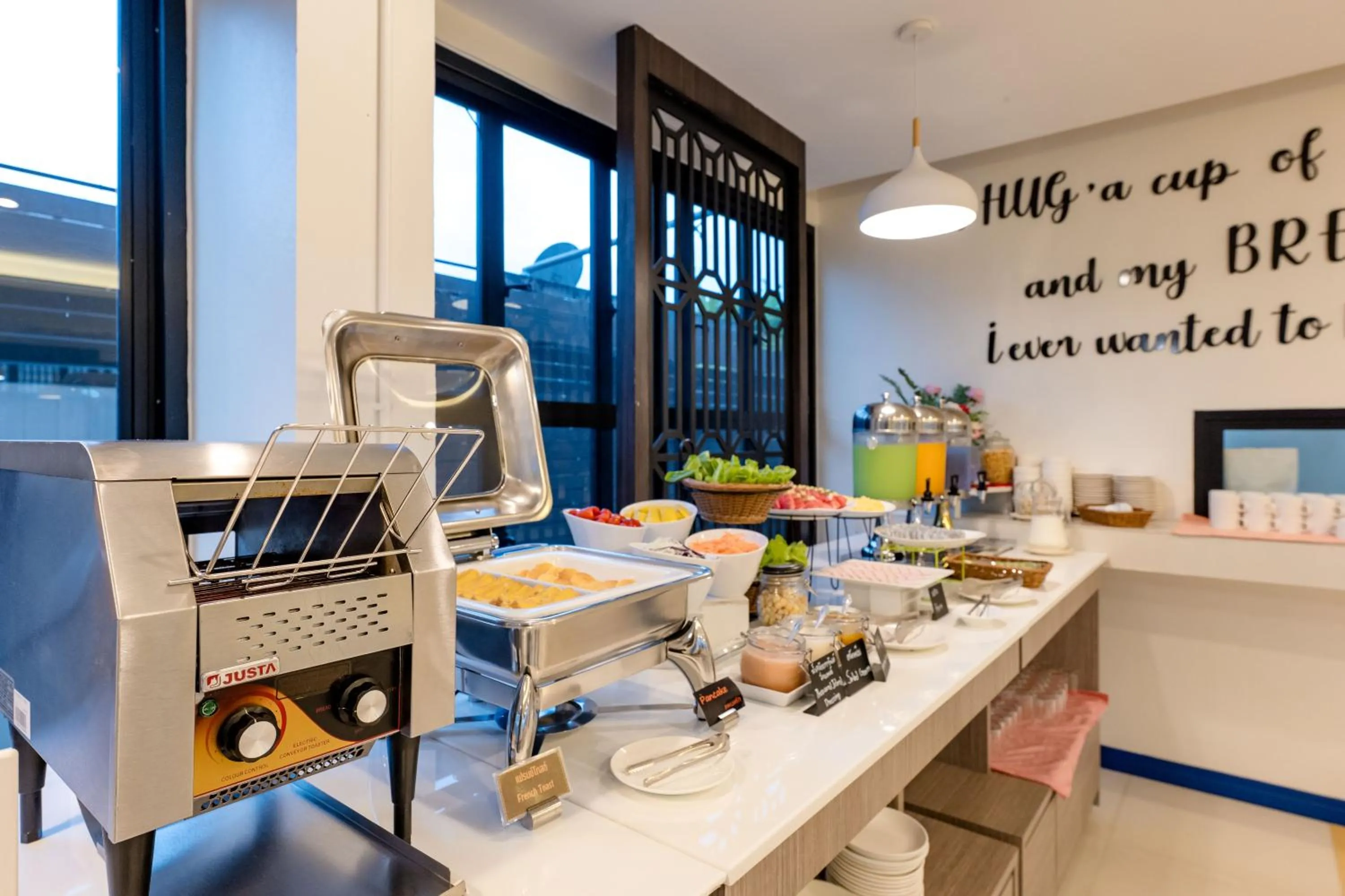 Buffet breakfast in De Hug Hotel & Residence