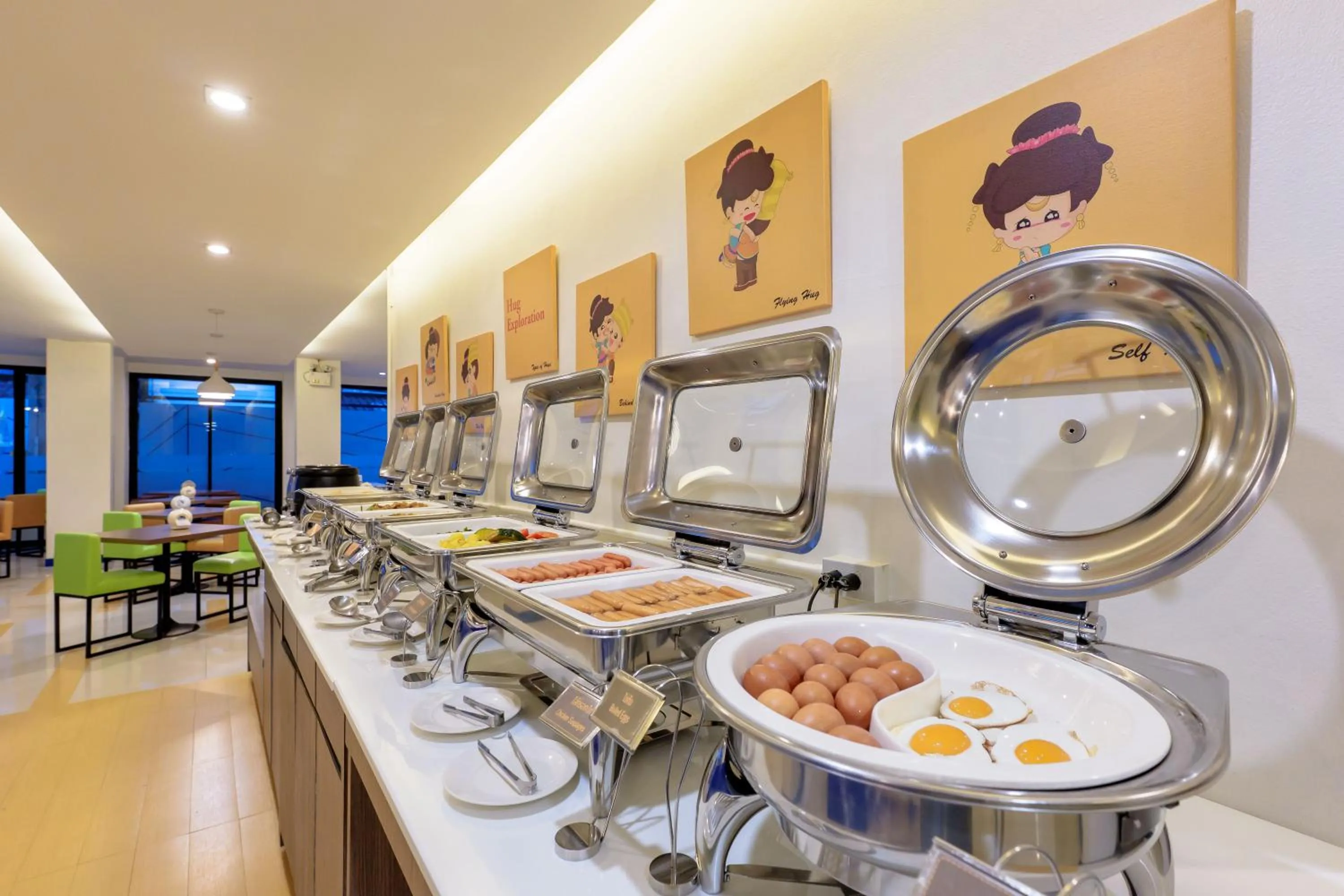 Buffet breakfast in De Hug Hotel & Residence