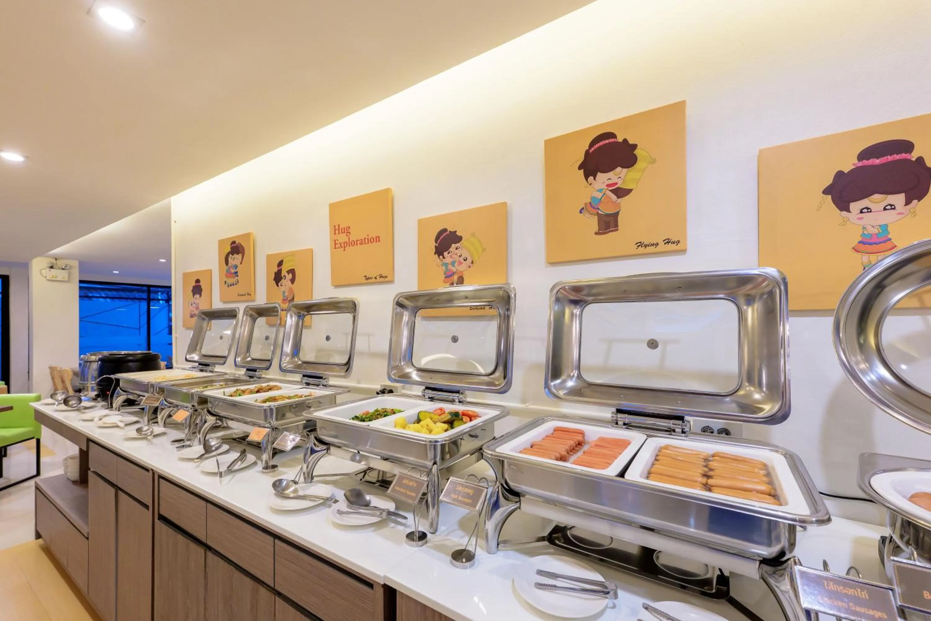 Buffet breakfast in De Hug Hotel & Residence