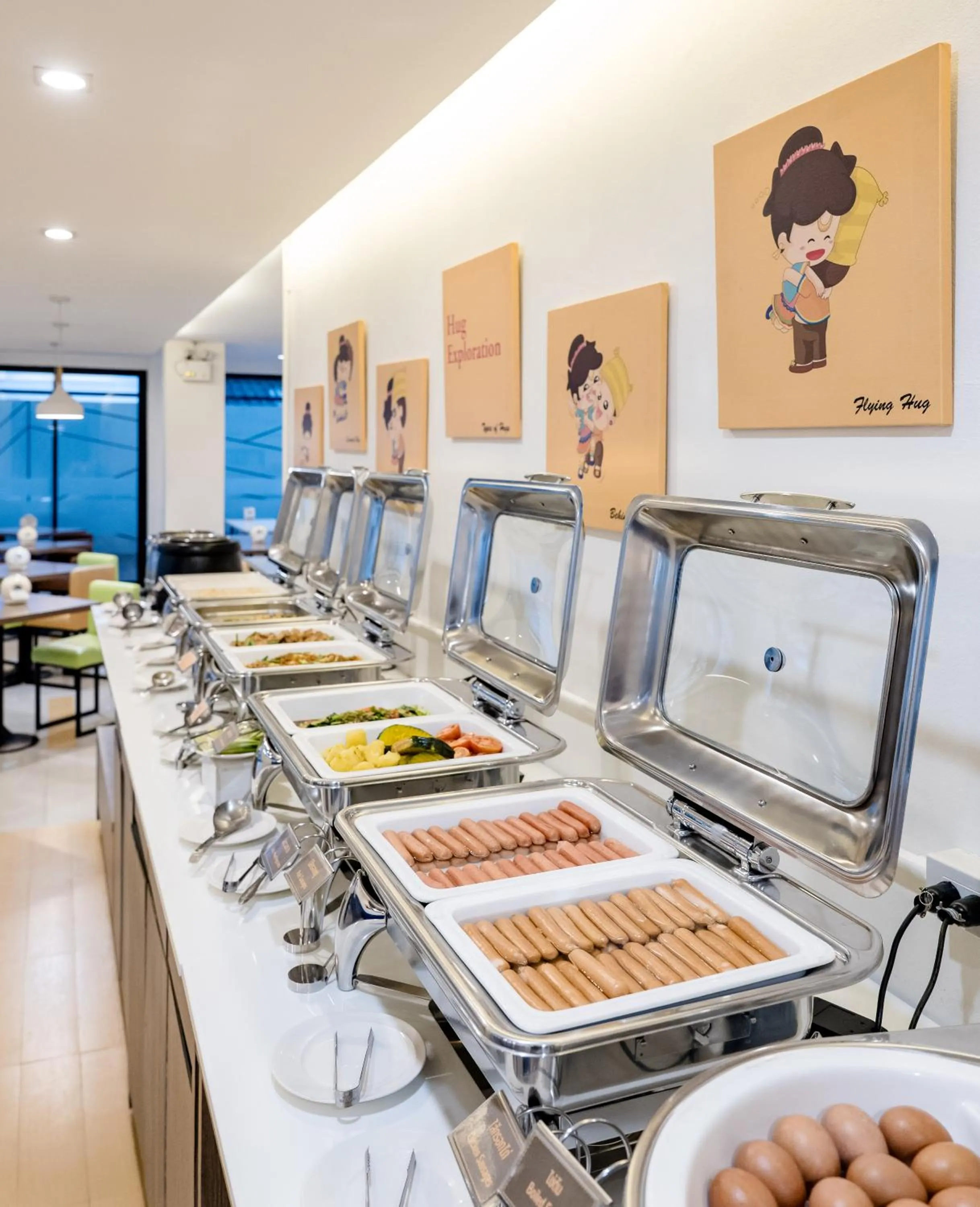 Buffet breakfast in De Hug Hotel & Residence