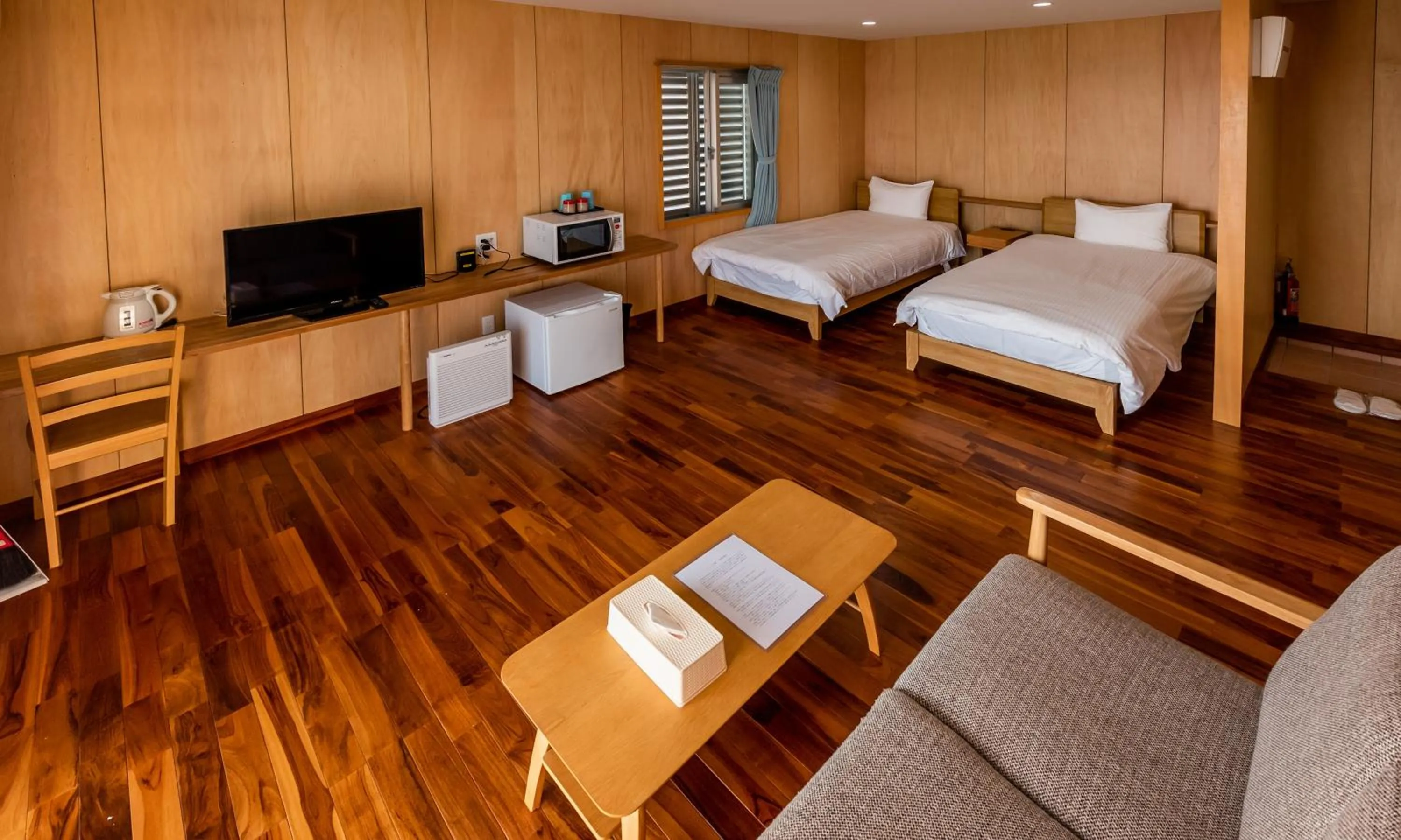 Dining area, Bed in Guest house Kawamitsu